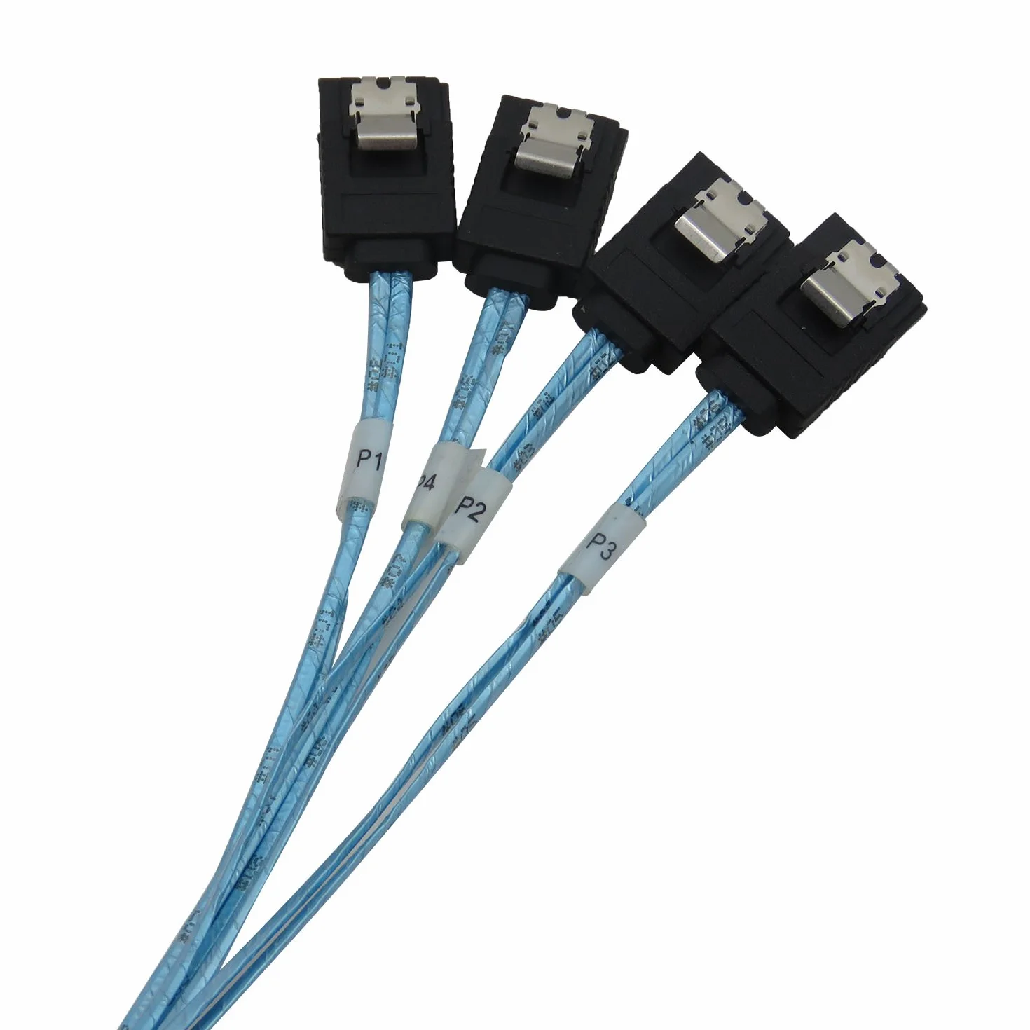 Internal HD Mini SAS (SFF-8643 Host) to 4X SATA (Target) Hard Drive Cable (0.5M)