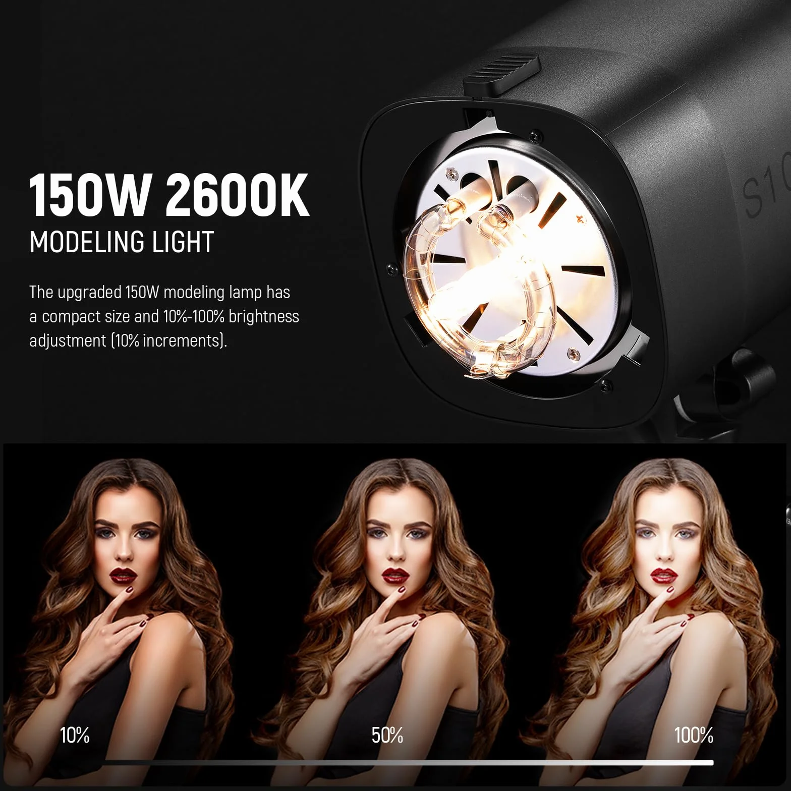 NEEWER 600 W Studio Monolight Strobe Flash zestaw 2 szt. S101-300 W PRO 5600 K lampa błyskowa Studio z wyzwalaczem 2,4 G/lampa nastawcza 150 W/Bowens Mount/softbox/stojak/reflektor/torba,