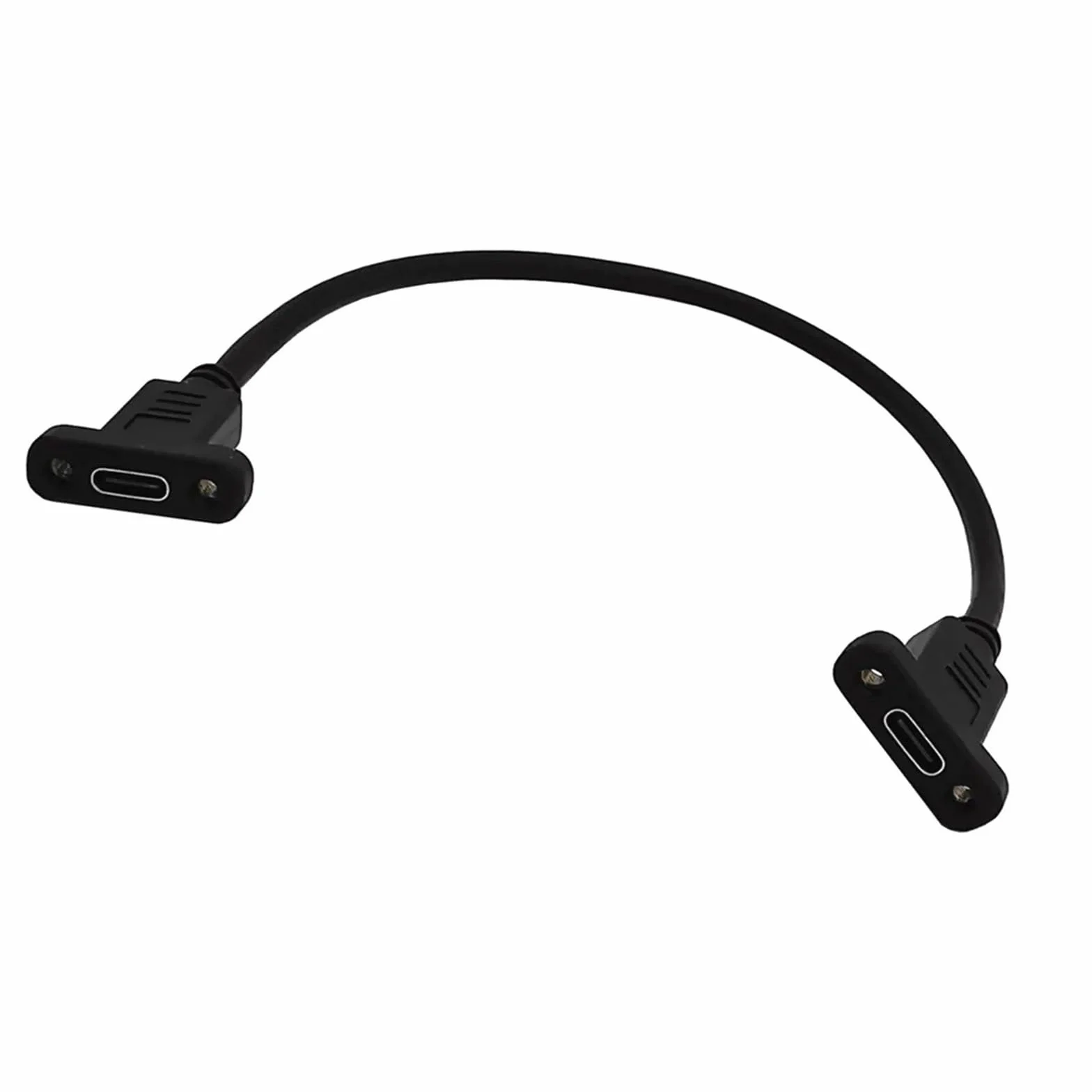 Kabel USB C żeński na żeński adapter typu C 10 Gb/s USB 3.1 Adapter ze śrubami panelowymi konwerter złącza USB typu c 30 cm 1m (Uc-217,1,8M)