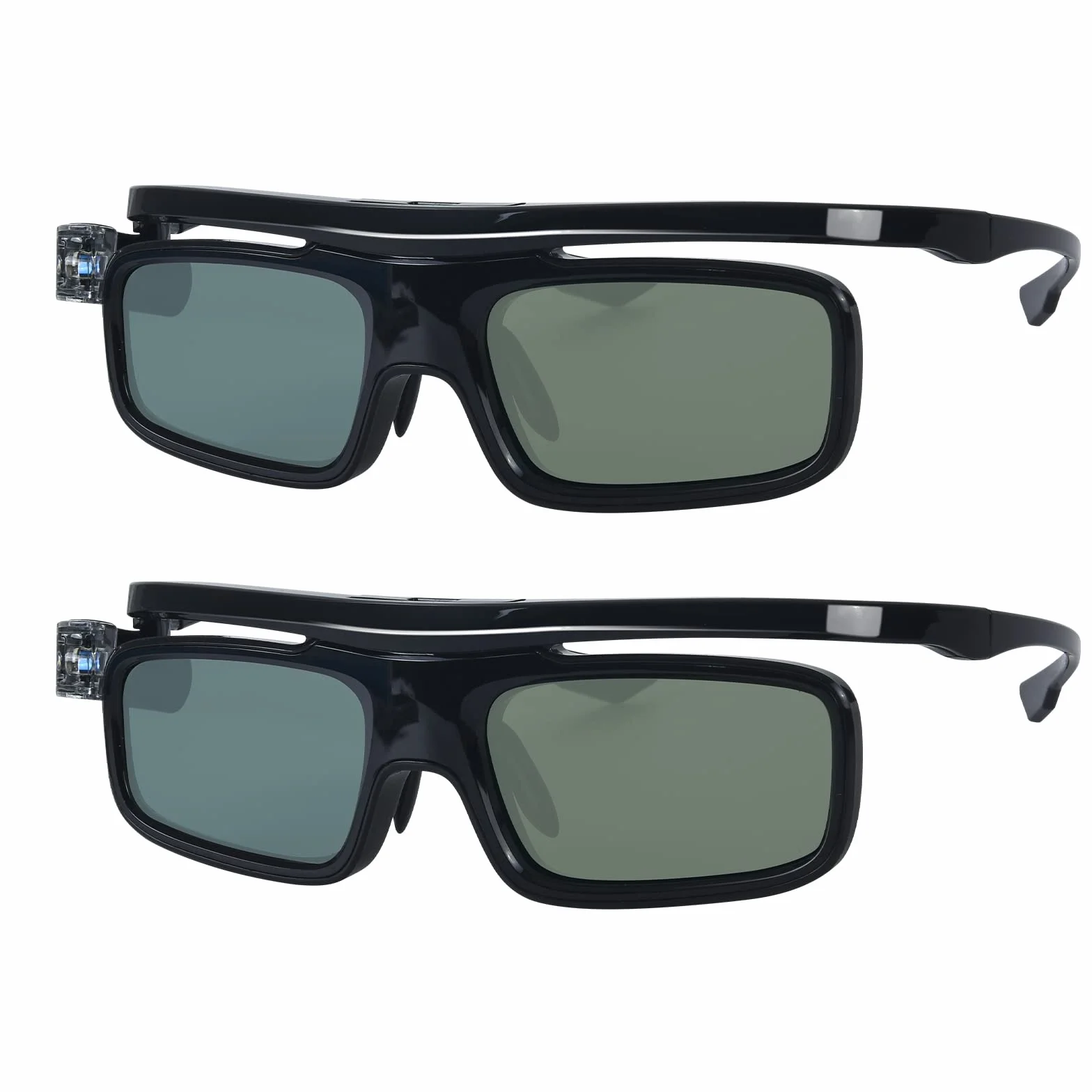 Toumei Okulary 3D, Akumulator Active Shutter Okulary 3D DLP Link kompatybilne z Acer BenQ Optoma Viewsonic Philips LG Infocus NEC Jmgo Vivitek Cocar Toumei - 2 sztuki