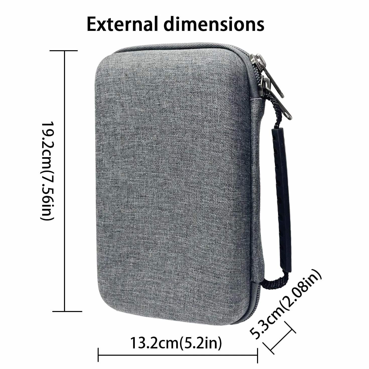 TRIPHKAR Twarde EVA Torba Ochronna Etui na Game Boy , 3DS XL, 3DS LL Konsolę, Dysk Twardy 3,5" , Power Bank, Kable i Akcesoria(Tylko Torba)