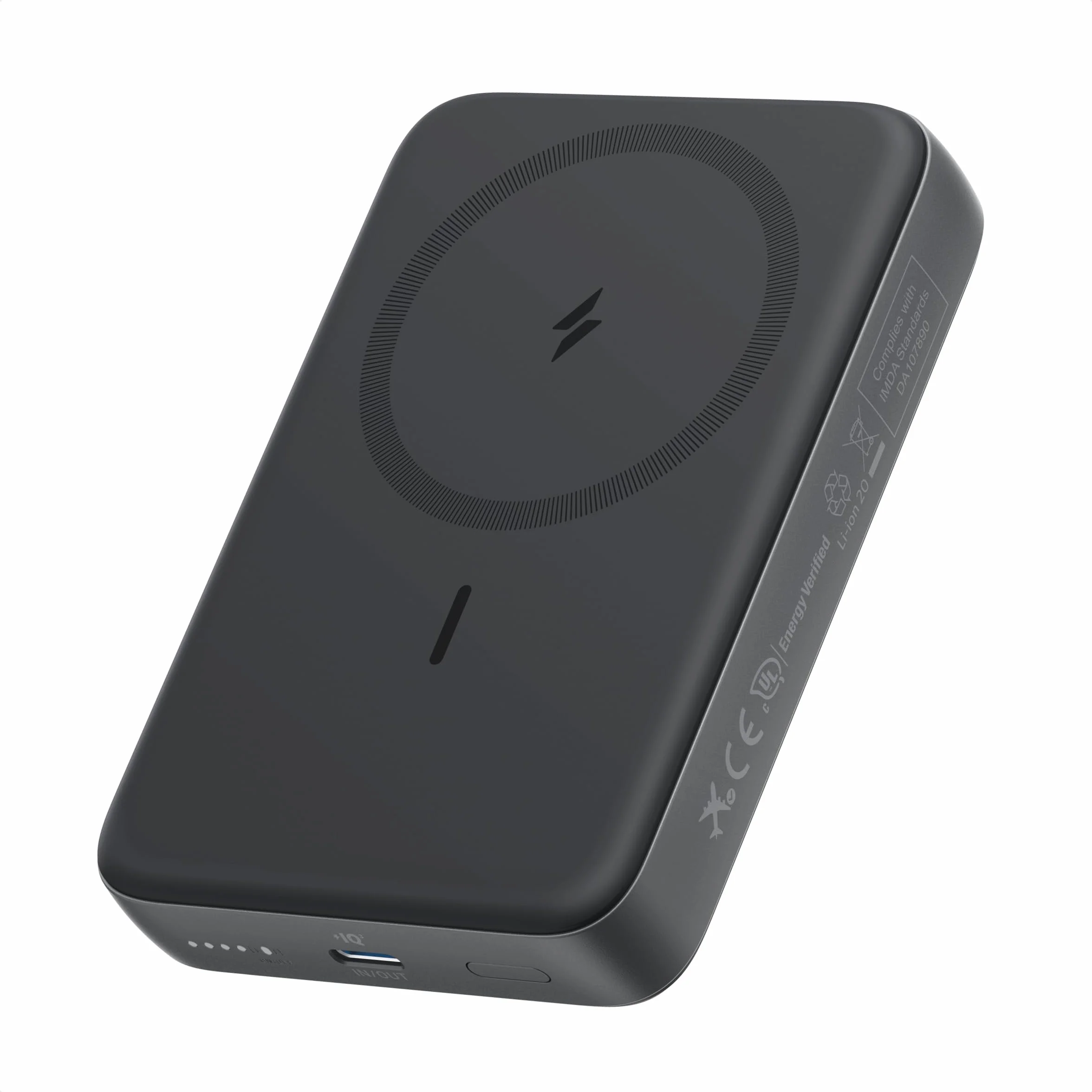 Anker Zolo Magnetic Power Bank, kompaktowy powerbank 10000mAh z szybkim ładowaniem do 30W,bezprzewodowy i przenośny, przyjemny w dotyku i wytrzymały, do serii iPhone17/16/15, AirPods i innych urządzeń | Bezprzewodowy, wytrzymały powerbank z przyjemnym w d