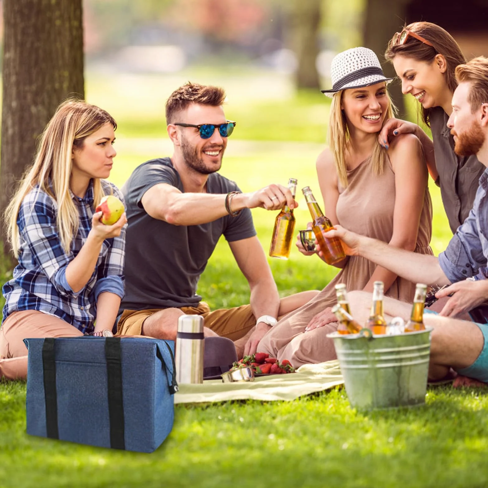 Składana torba chłodząca izolowana na lunch piknikowa
