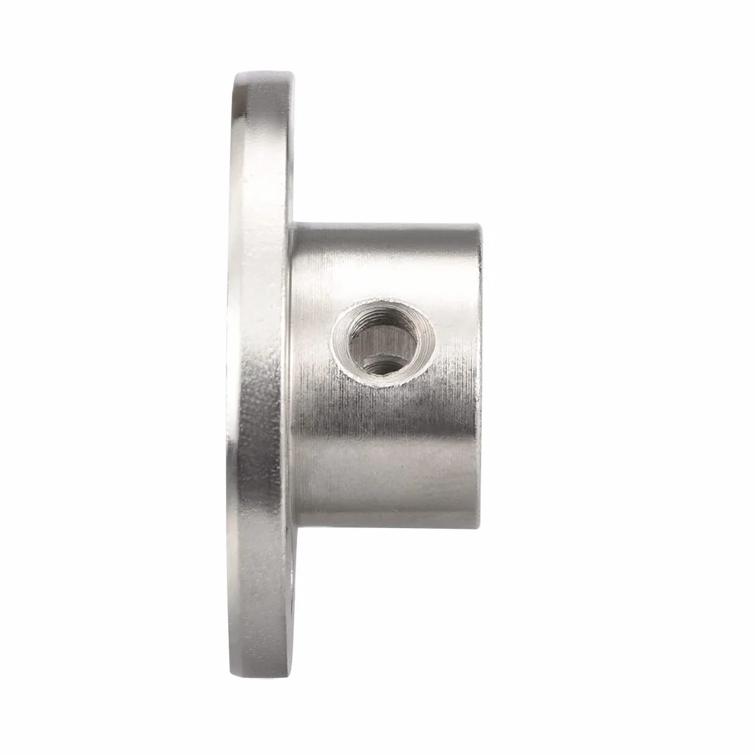 sourcing map Sprzęgło kołnierzowe prowadnica silnika sprzęgło faliste przyłącze silnika 8 mm średnica wewnętrzna H13*D16 sztywna do części DIY odcień srebrny