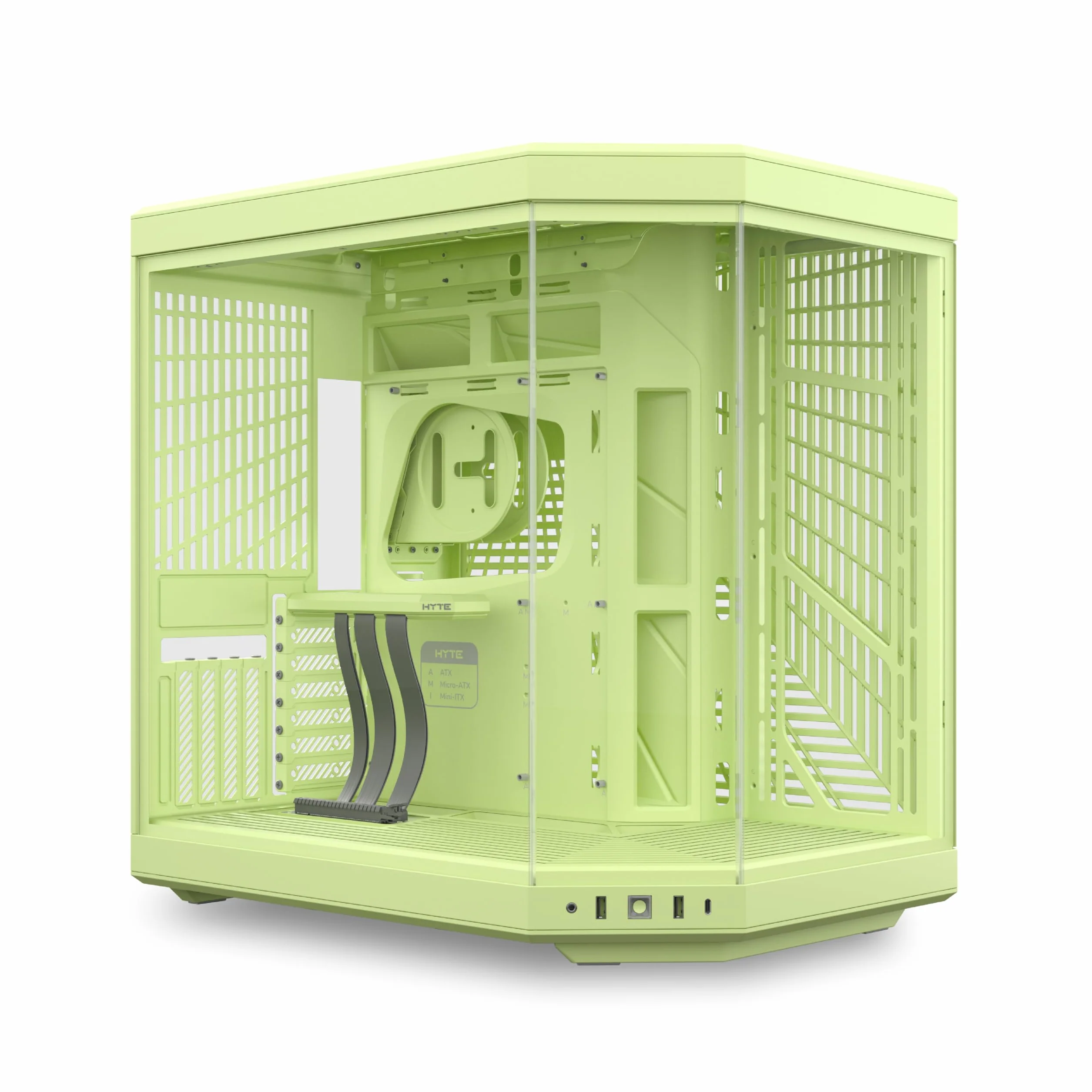 Hyte Y70 Mid-Tower ATX gamingowe etui na komputer stacjonarny - panoramiczne szkło hartowane - podwójna komora - obudowa o wysokim przepływie powietrza - kabel PCIe 4.0 w zestawie - nowa nowoczesna