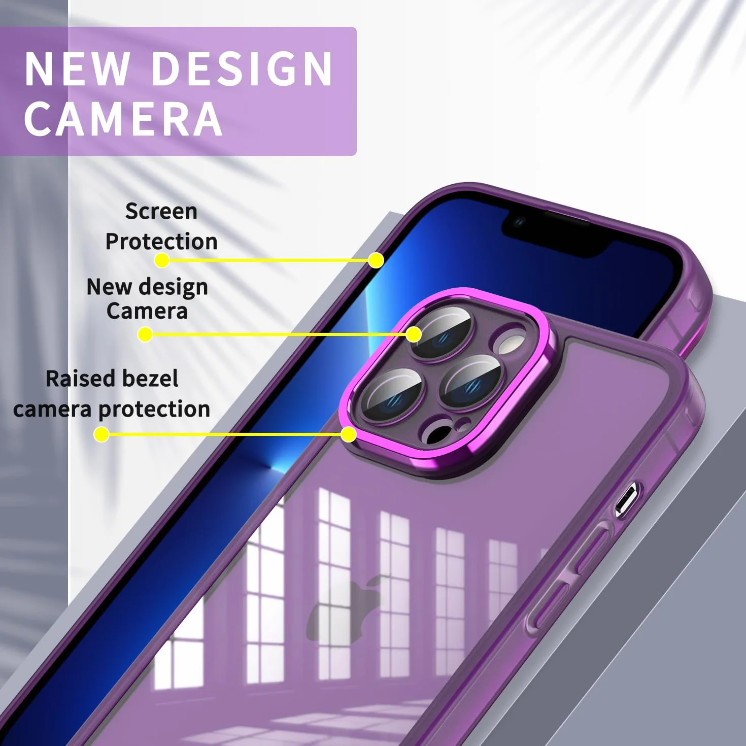 YUXING Przezroczyste etui do Realme 16 Pro Plus / 16 Pro+ 5G z osłoną obiektywu aparatu, miękkie, ultracienkie, smukłe, odporne na wstrząsy, czarne