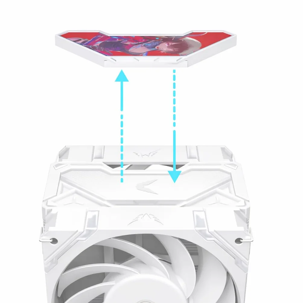Procesor wentylacyjny Valkyrie Vind SL125 RGB, biały