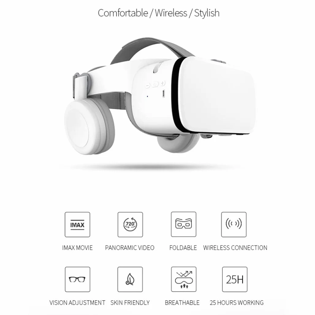 Okulary 3D, Virtual Reality, zestaw słuchawkowy, ochrona oczu, okulary VR do filmów 3D i gier, kontroler Bluetooth do iPhone 13 Pro Max/13 Pro/13/12/11, do Samsung Galaxy S21, Huawei, X. iaomi-Seria nie