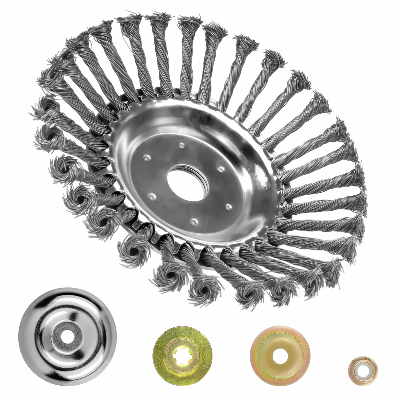 Szczotka do chwastów Freischneider 8" stalowa 25 mm do Motorsense trymera kosiarki