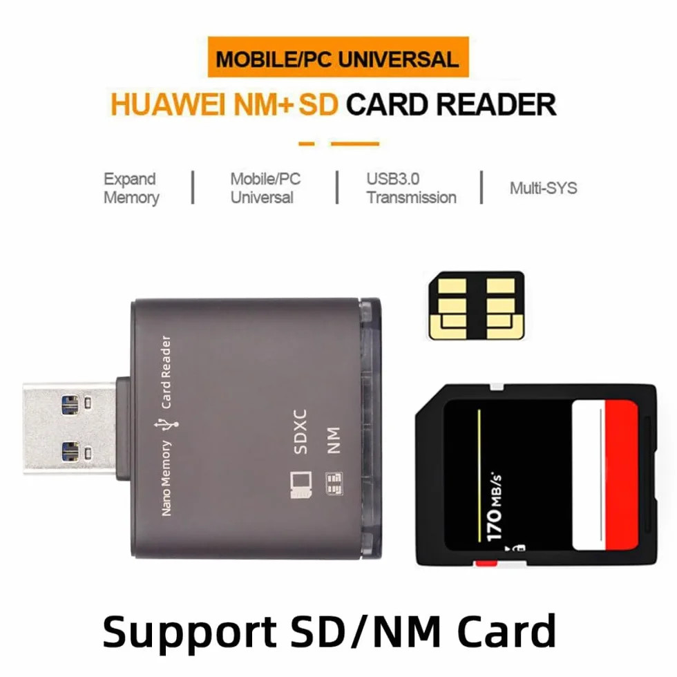 CY Karta USB 3.0 do NM Nano karta pamięci i czytnik kart SD Writerfor Mate Seial telefon i aparat i laptop