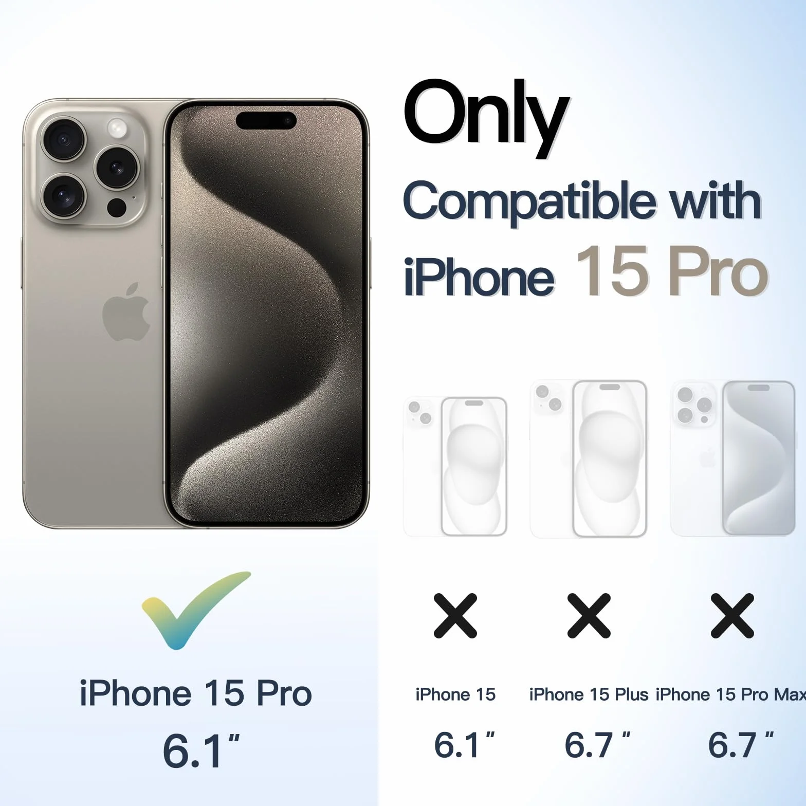 JETech Magnetyczne Etui dla iPhone 15 Pro 6,1 Cala Kompatybilne z MagSafe, Odporny na Wstrząsy Osłona, Jednokolorowa Matowe TPU Ramka, Odporny na Zarysowania Przejaśniać Tył (Tytan Naturalny)