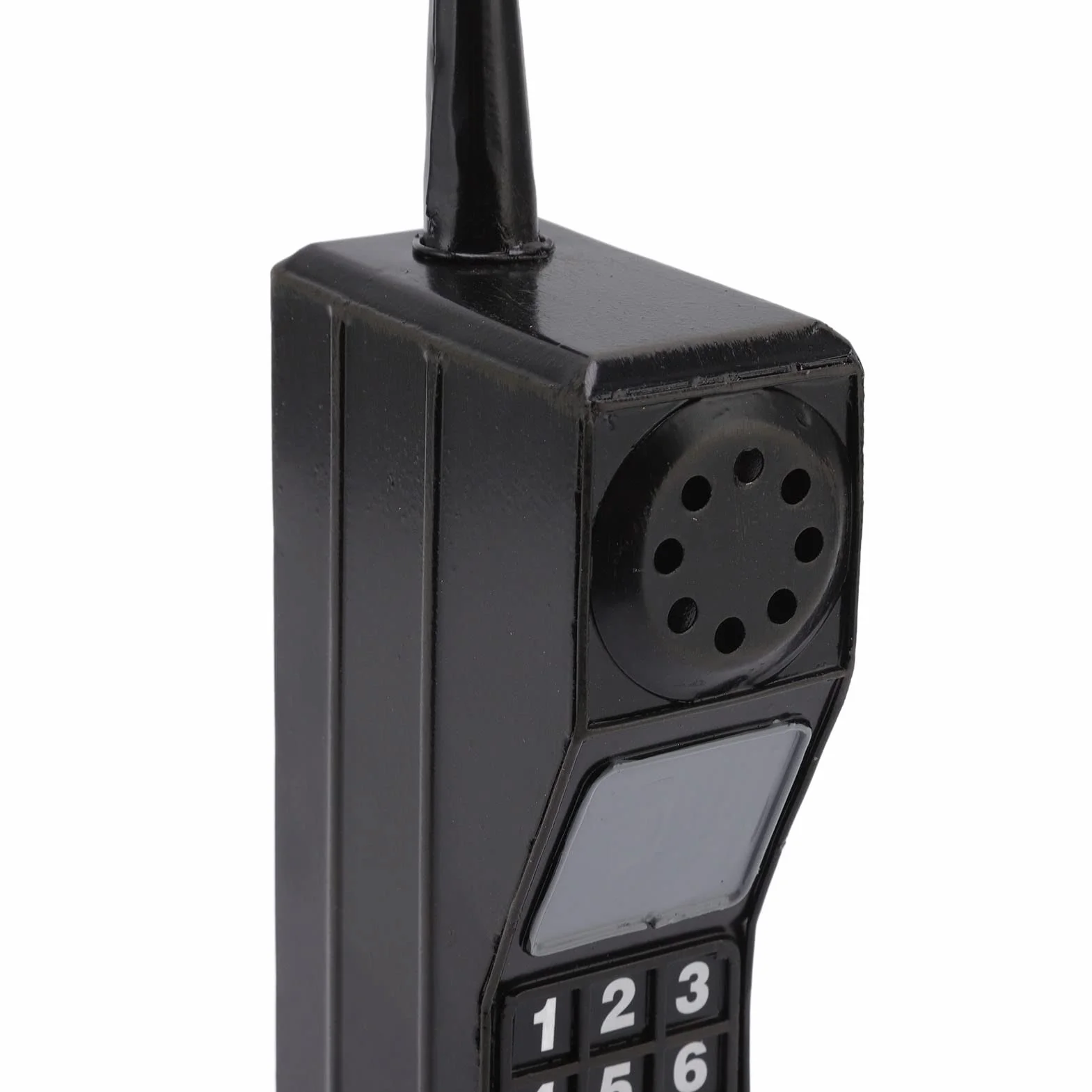 Ozdoba na Telefon Komórkowy z Cegły w Stylu Retro - Imitacja Rekwizytów Fotograficznych Stylizowany Stary Telefon Komórkowy do Dekoracji (BLACK)