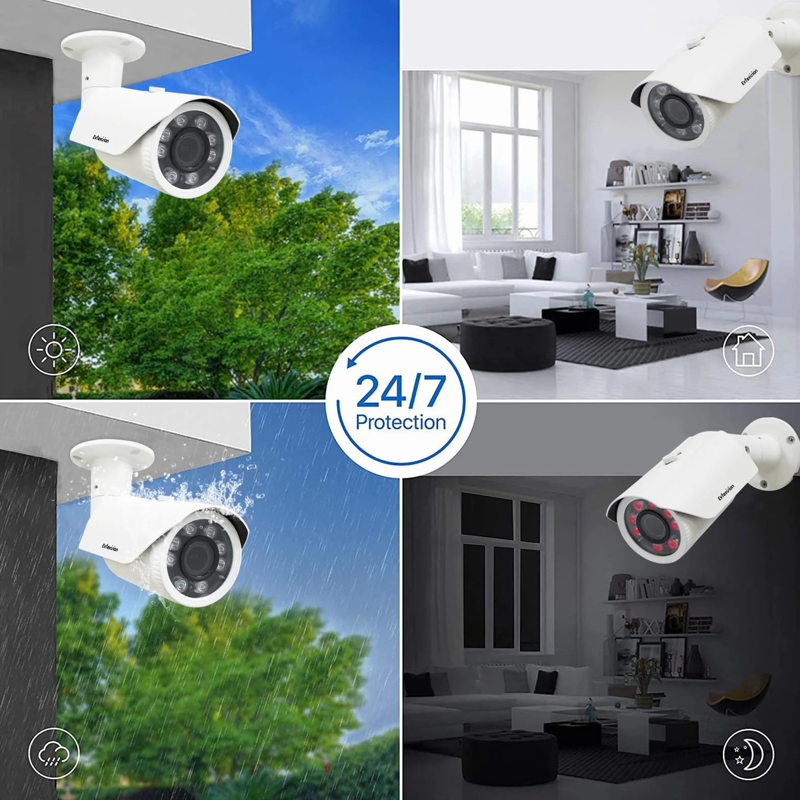 Kamera bezpieczeństwa Bullet 5MP HD 4-w-1 TVI/CVI/AHD/CVBS analogowa kamera CCTV 2,7-13,5 mm obiektyw zmiennoogniskowy wodoodporna noktowizor na podczerwień do wewnątrz/na zewnątrz domowy