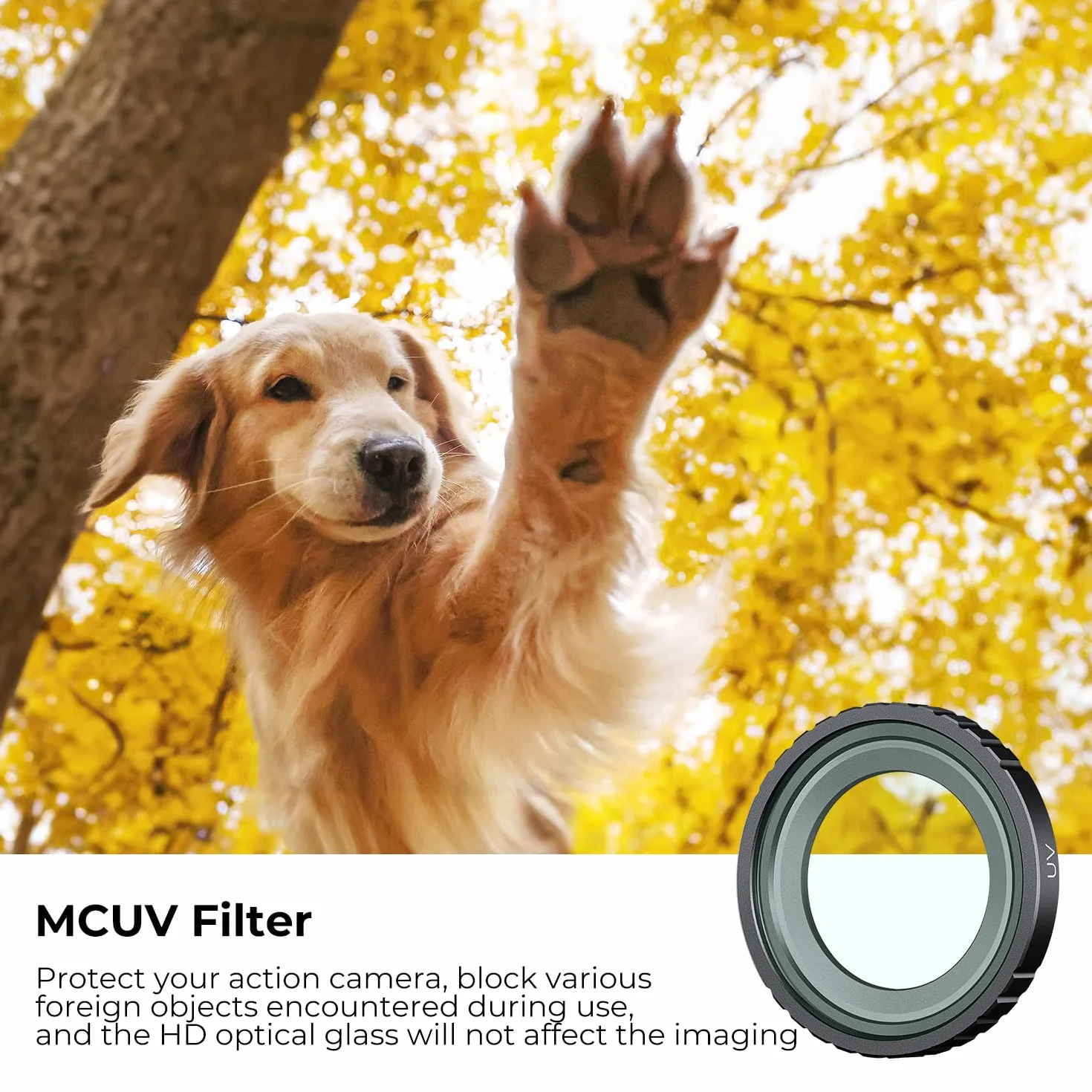 K&F Concept Filtr UV CPL ND4 kompatybilny z Insta360 GO 3S, ochrona obiektywu, ultrafioletowy, polaryzacyjny, neutralna gęstość, 3-pak filtrów do akcesoriów Insta Go3