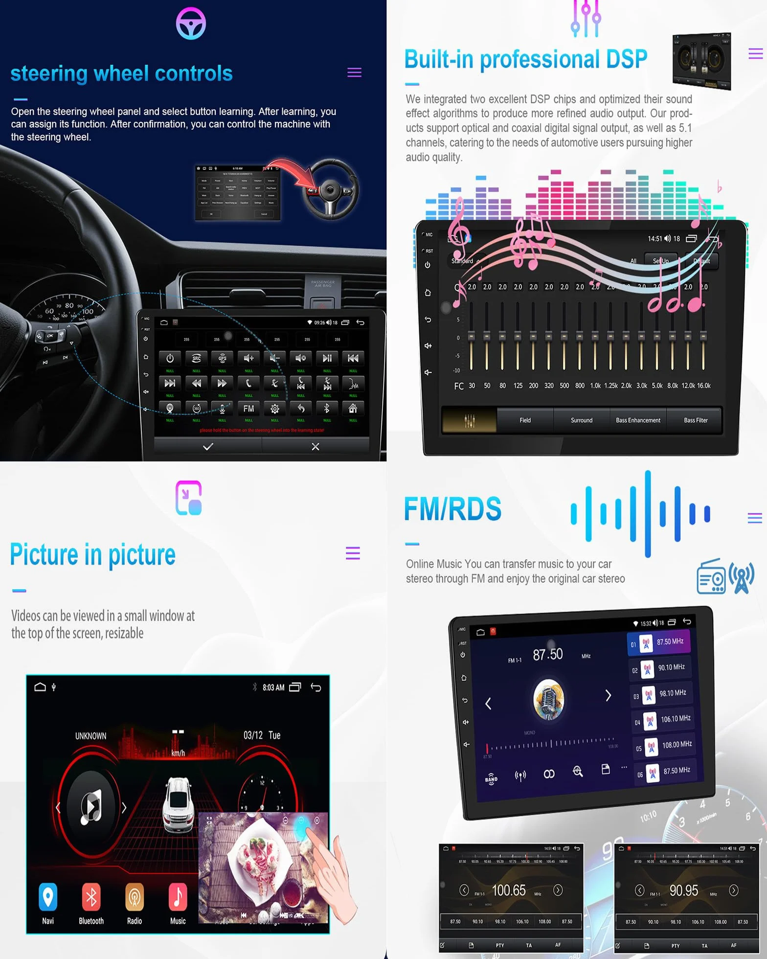 A,Y600S, Android 15.0 Stereo zamiennik dla Alphard 2002-2007 Radio samochodowe z nawigacją GPS 9-calowy przenośny odtwarzacz multimedialny DVD Odbiornik FM BT z Android Auto CarPlay