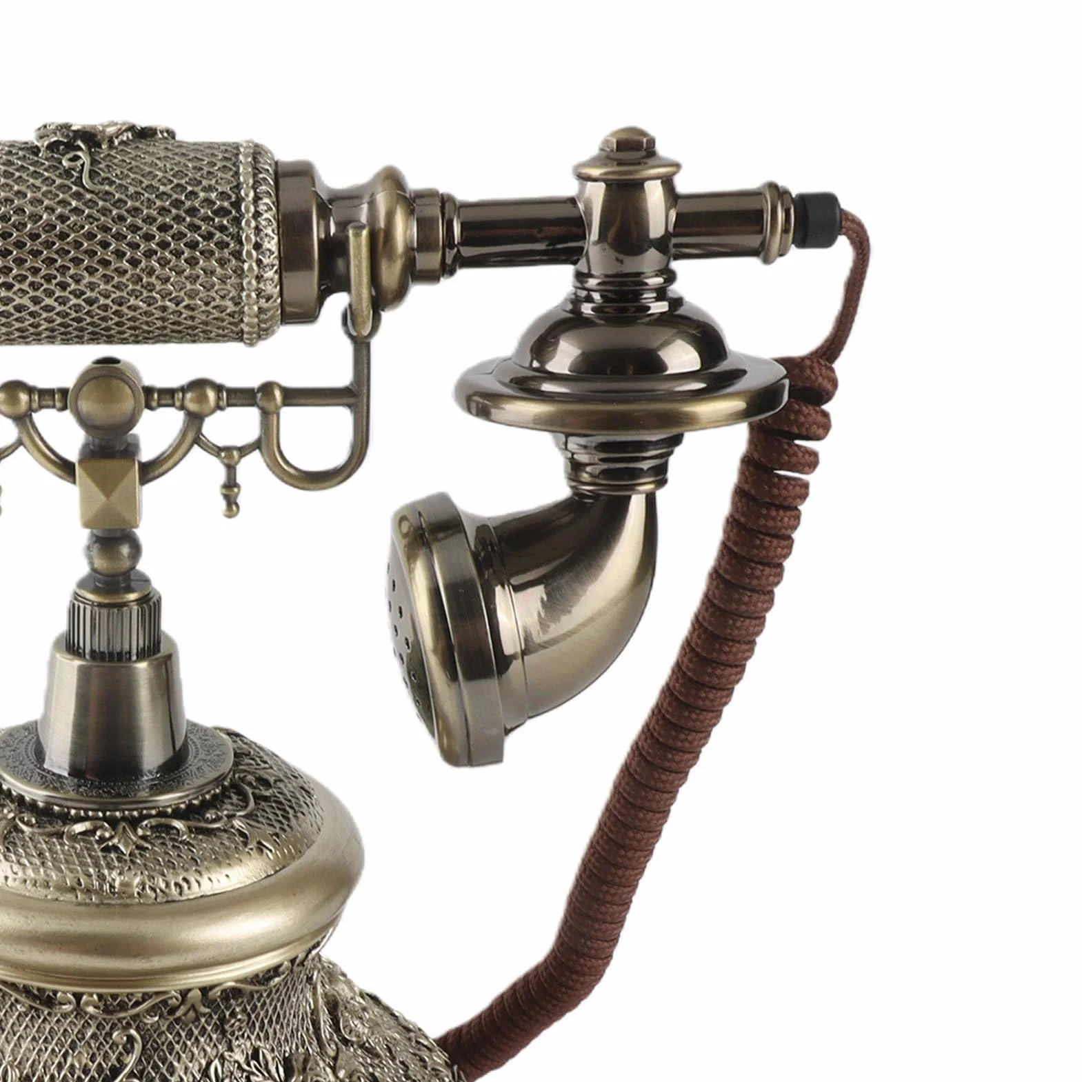 Alomejor MS-5700D Vintage Telefon z klasyczną tarczą w Antycznym Stylu do Domu i Biura, Wysokiej Jakości materiał żywiczny, Lekki i Przenośny