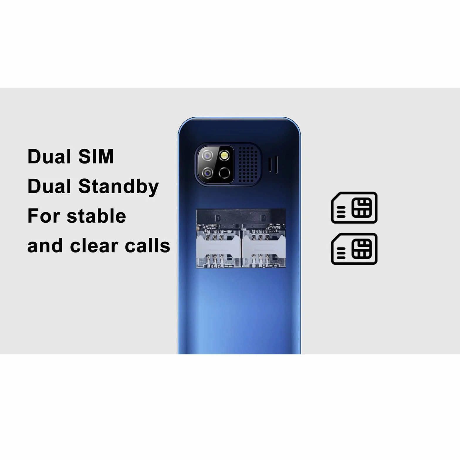 1,77-Calowy Telefon Komórkowy Osób Starszych, Odblokowany Telefon Komórkowy Seniorów/Dzieci Duży Głośnik Duży Przycisk Bateria 1800mAh/Latarka,Red