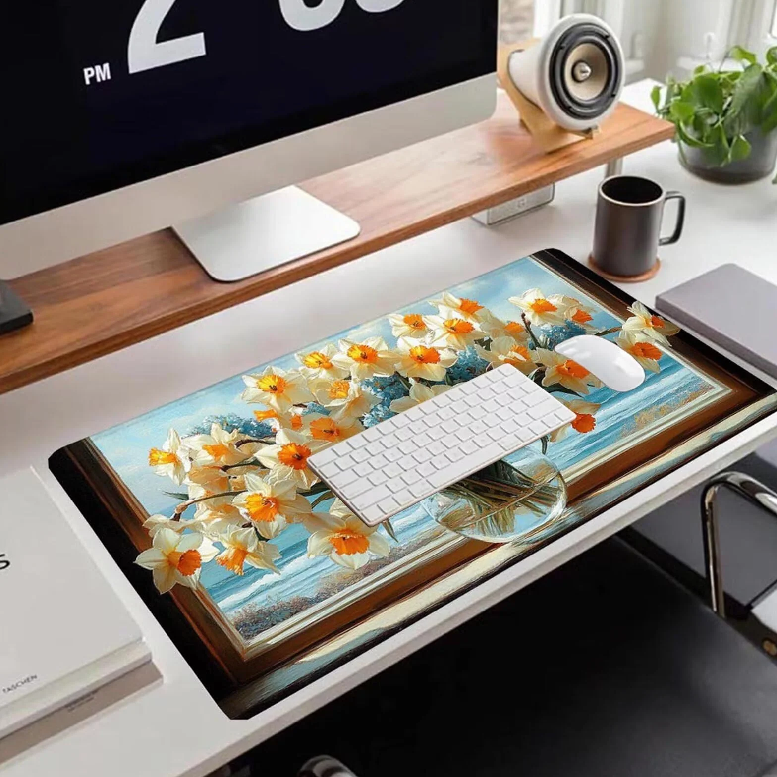 Gamingowa podkładka pod mysz 1200 x 600 x 3 mm, XXL, wodoszczelna, odporna na ścieranie, z przyszytymi krawędziami, podkładka na biurko, poprawia prędkość i precyzję, do laptopa, komputera, wzór