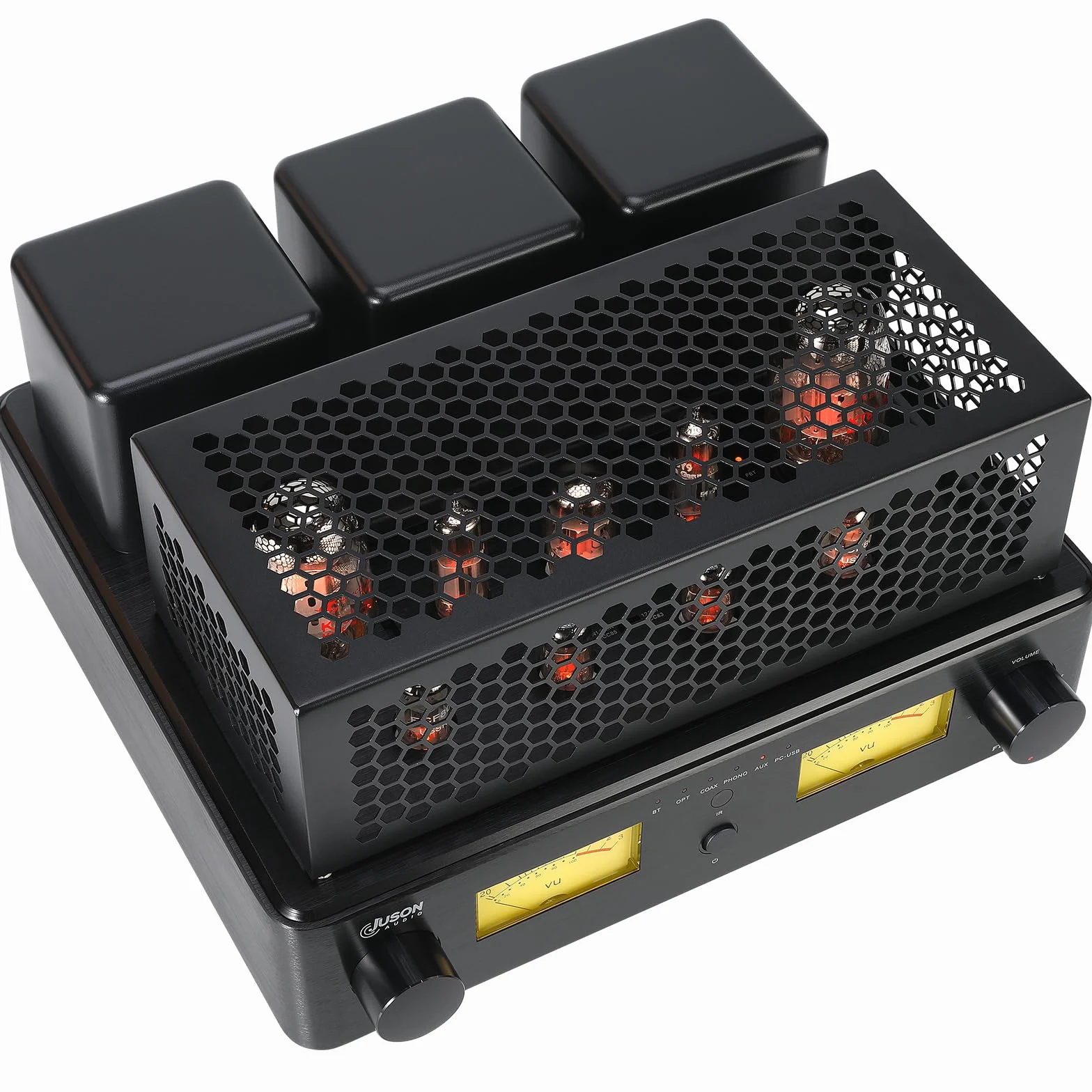Juson Audio FTA88 Upgrade KT88 wzmacniacz rurowy zaworu, klasa A, wzmacniacz próżniowy HiFi z BT 5.0 Mosfet, jednokierunkowy, podwójny pilot zdalnego sterowania, aptX-HD