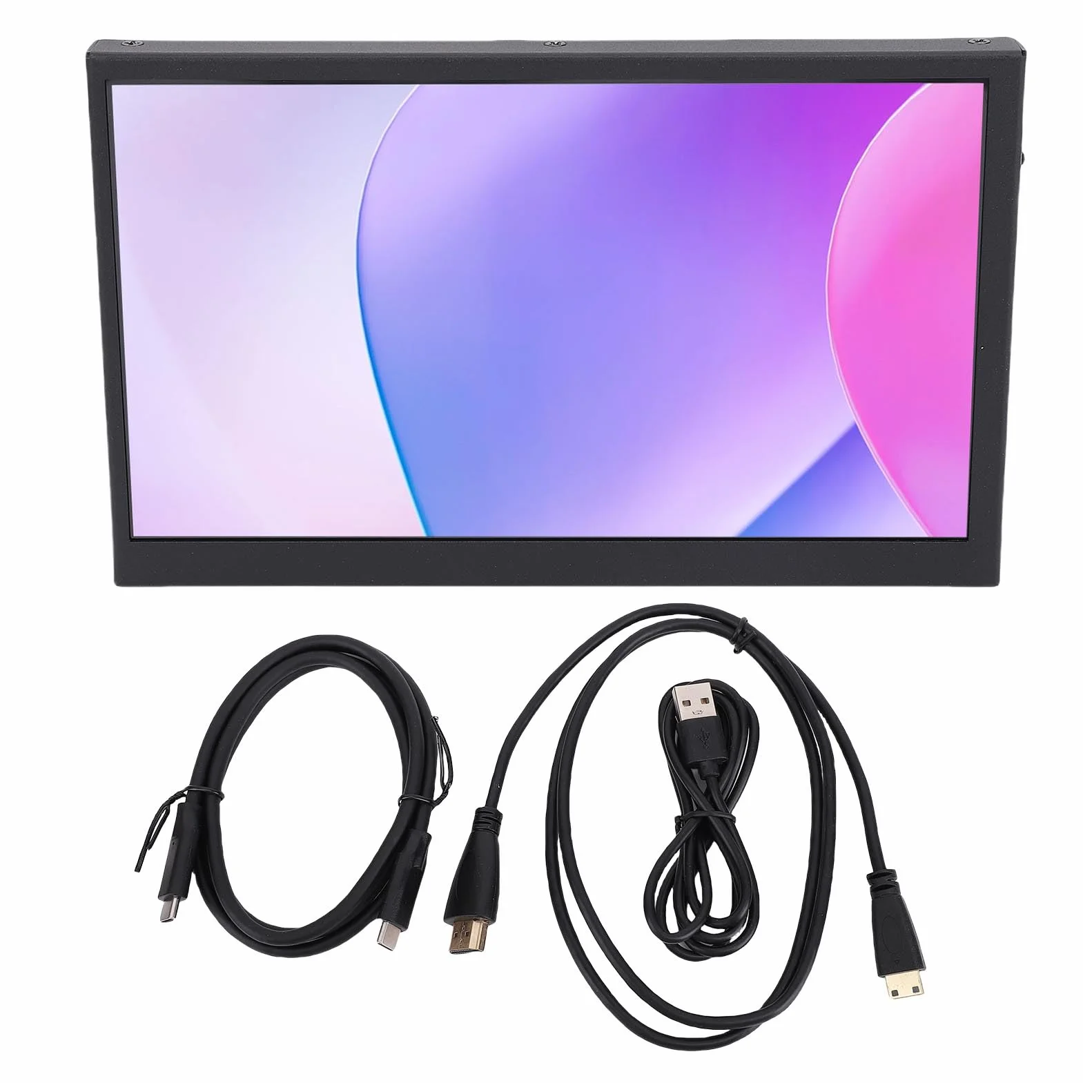 Przenośny Monitor, 7-calowy Pojemnościowy Ekran Dotykowy o Rozdzielczości 1024 X 600 i Jasności 400 Cd/m², Współczynnik Kontrastu 700:1, dla Systemu dla Systemu Gry