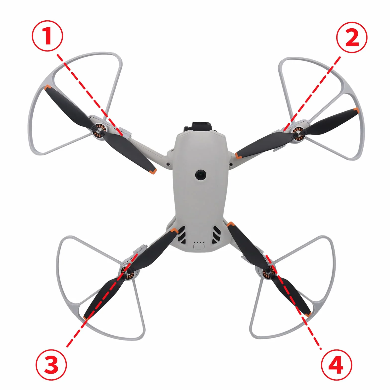 Pasuje do DJI Lito 1 / Lito X1, osłony śmigieł, pierścień ochronny odporny na uderzenia, łatwy w montażu zderzak do ochrony przed uderzeniami (szary)