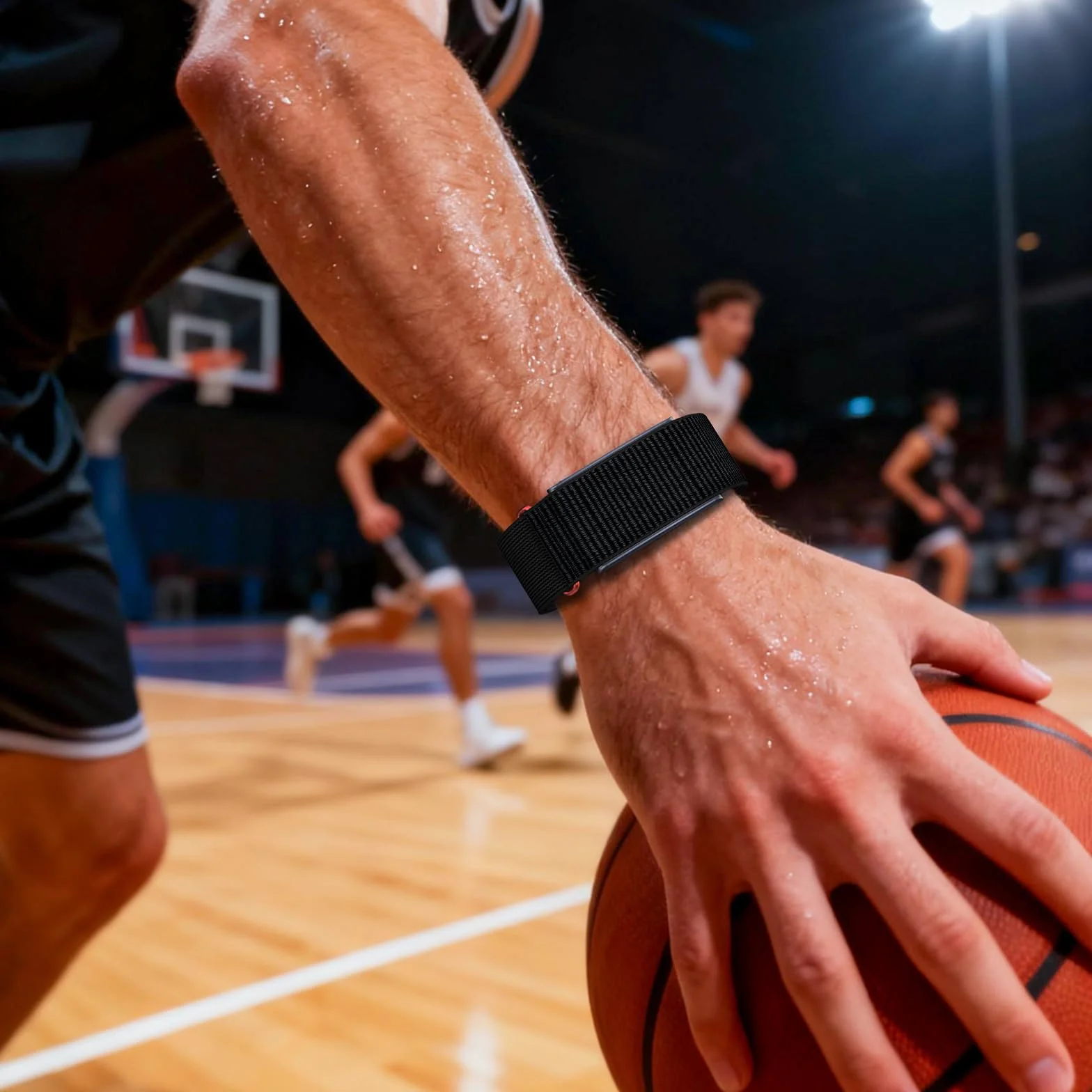 SimpleThings Bransoletka do Amazfit Helio Strap – elastyczny pasek nylonowy, regulowana, sportowa opaska do zegarka, kompatybilna z Zepp Amazfit Helio Strap Fitness Tracker