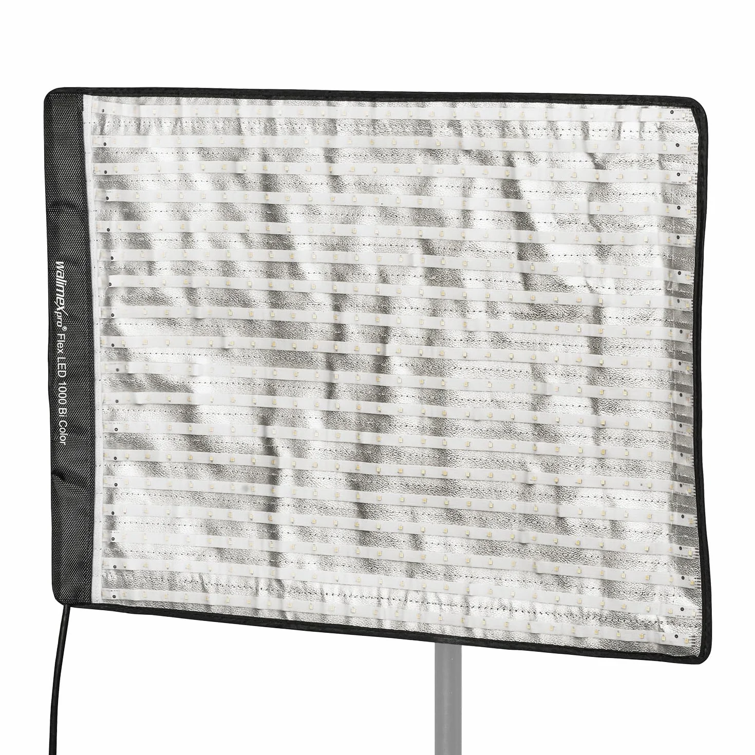 Walimex pro Flex LED 1000 Bi Color lampa powierzchniowa, 100 W, możliwość ściemniania, temperatura barwowa 3000-5600 K, gniazdo na akumulator typu V, giętka i odporna na zachlapanie, do wideo, filmów i fotografii