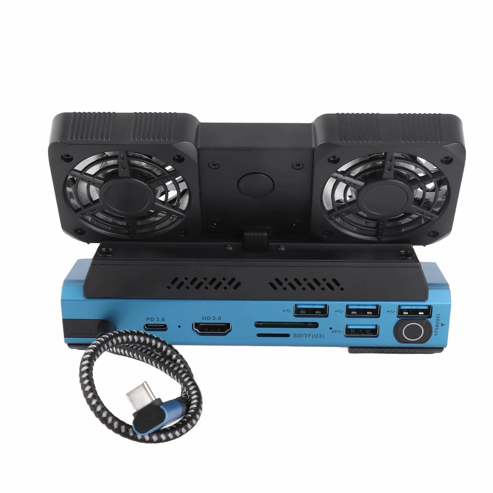 Bewinner Wszechstronna Stacja Dokująca 9 w 1 do Konsoli Steam z Szybkim Przesyłaniem Danych do Przenośnej Konsoli Gier, Port USB C PD