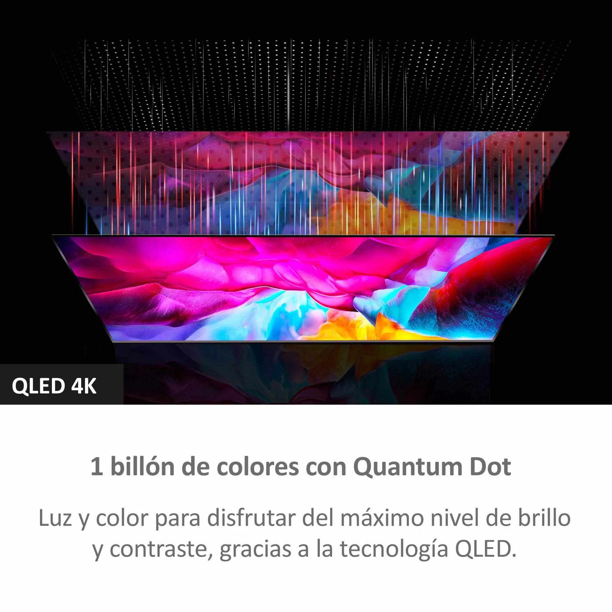 Haier QLED 4K UHD H50S80EUX Smart TV 50", Google TV, Dolby Audio, HDR 10, Smart Remote Control, Google Assistant, Bluetooth 5.1, DBX TV, HDMI 2.1 x 4, bez ramki, 2024