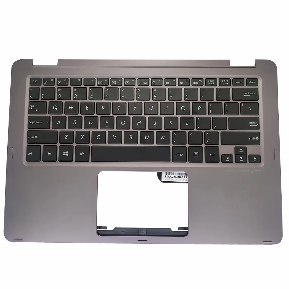 Klawiatura do laptopa Asus ZenBook UX360CA UX360C UX360 (wersja angielska) Części laptopów Klawiatury Podpórka pod nadgarstki 13NB0BA2AP0201