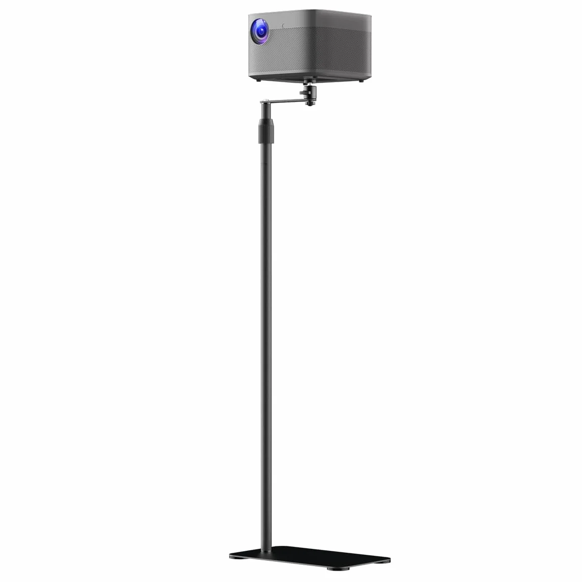suptek Pr001FPL wysuwany stojak na projektor o przekątnej 66 cali, ukryty stojak na ścianę, obrót o 360°, regulacja wysokości, uchwyt do mini projektora, kompatybilny z domowym biurem wideo vlog DVR