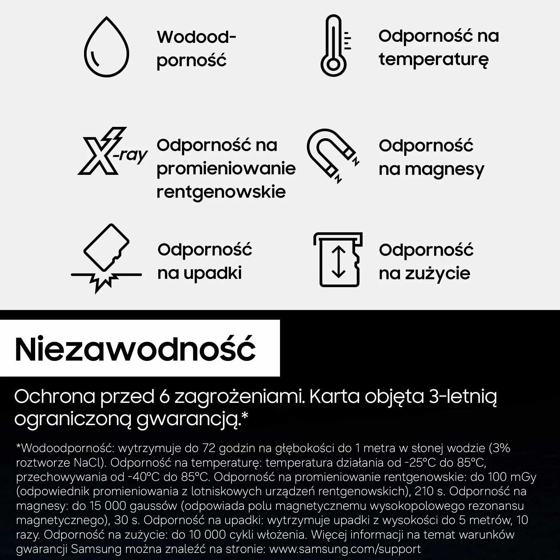 Karta microSD Samsung T9, 128 GB, karta pamięci do dronów, kamer sportowych i kamer 360°, UHS-I U3, Full HD i 4K UHD, odczyt 200 MB/s, zapis 130 MB/s, MB-MH128TB/WW
