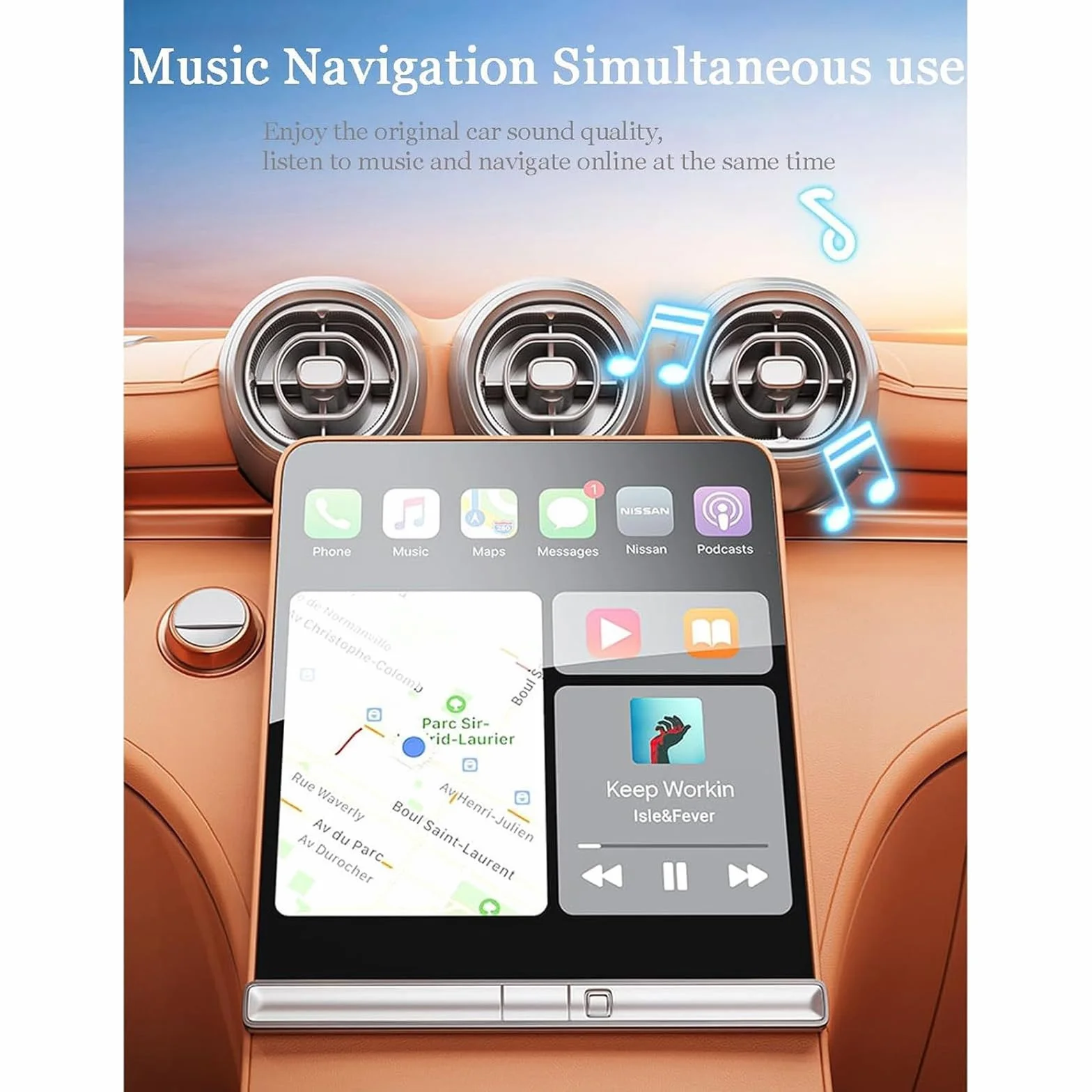 Do VW Polo IV (9N) 2006-2026, bezprzewodowy adapter Carplay Upgrade, Plug-And-Play Mini Carplay & Auto Ota-Dongle, akcesoria samochodowe.,B/srebrny