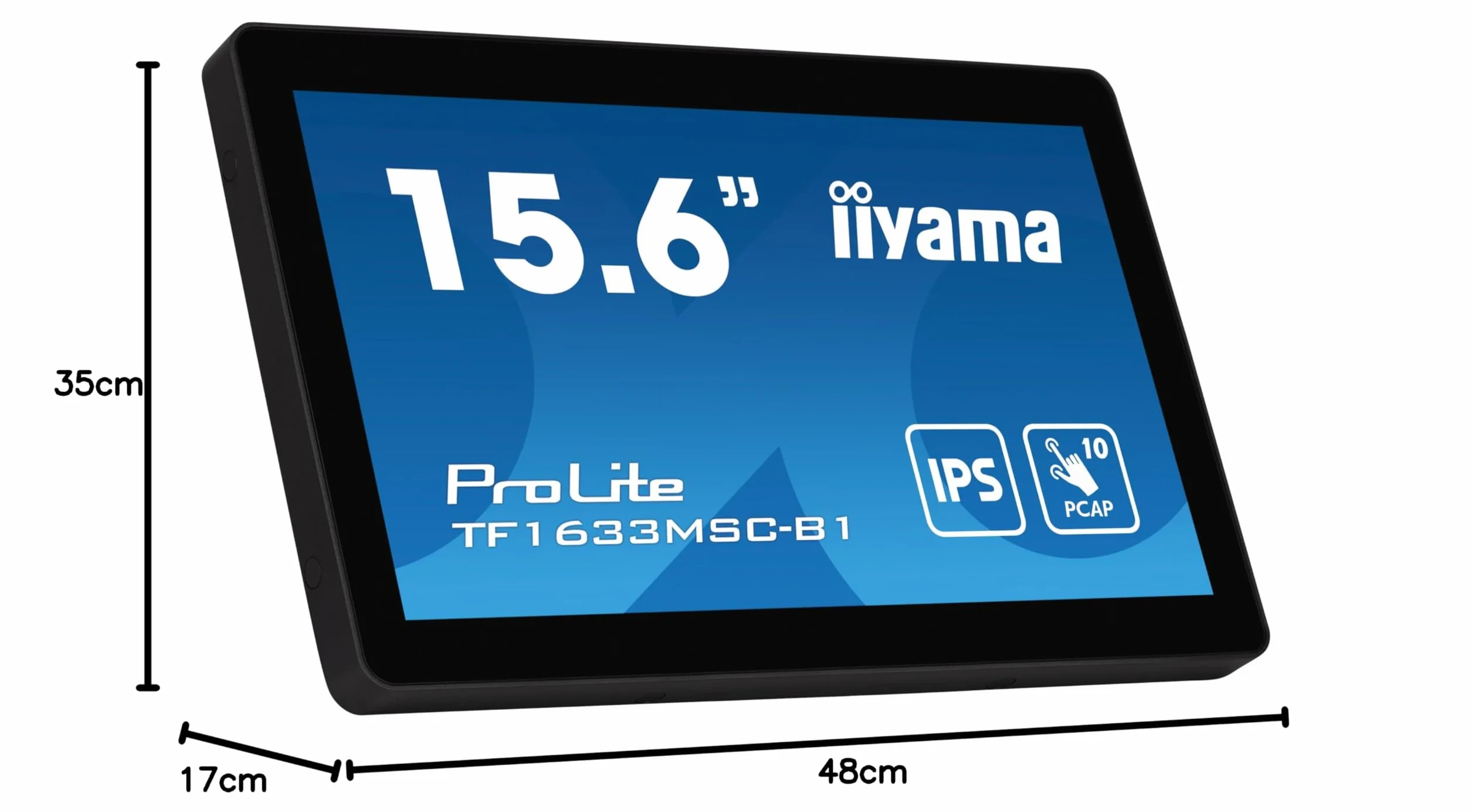 iiyama TF1633MSC-B1-15.6", IPS, 1920x1080/75Hz, 1H1DP