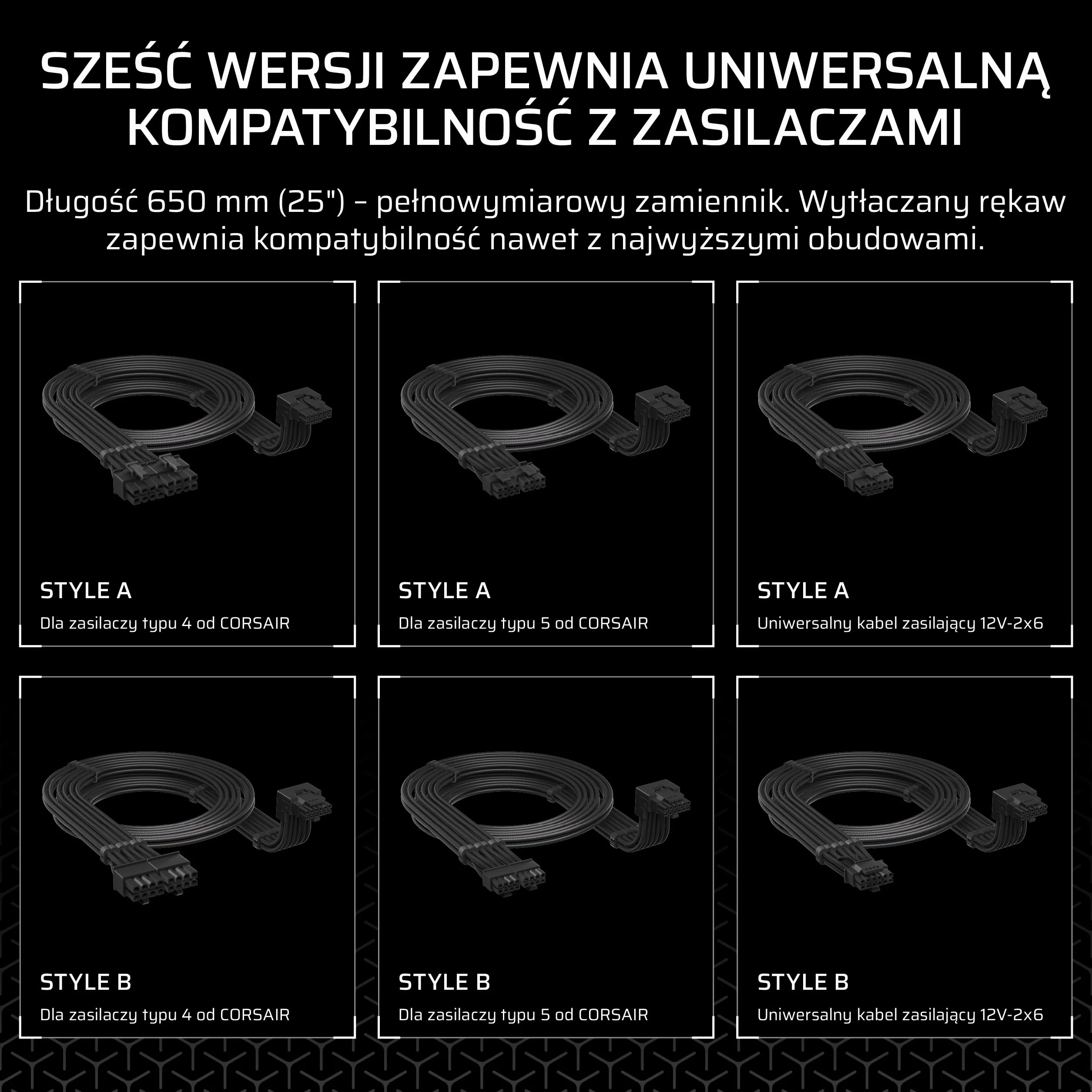 CORSAIR Typu 5 PSU 90° 12V-2x6 Przewód Zasilający do Karty Graficznej – Dla Kart Graficznych NVIDIA GeForce RTX, Łatwe Podłączanie, Ultra-Elastyczne, Ochrona Termiczna – Styl A