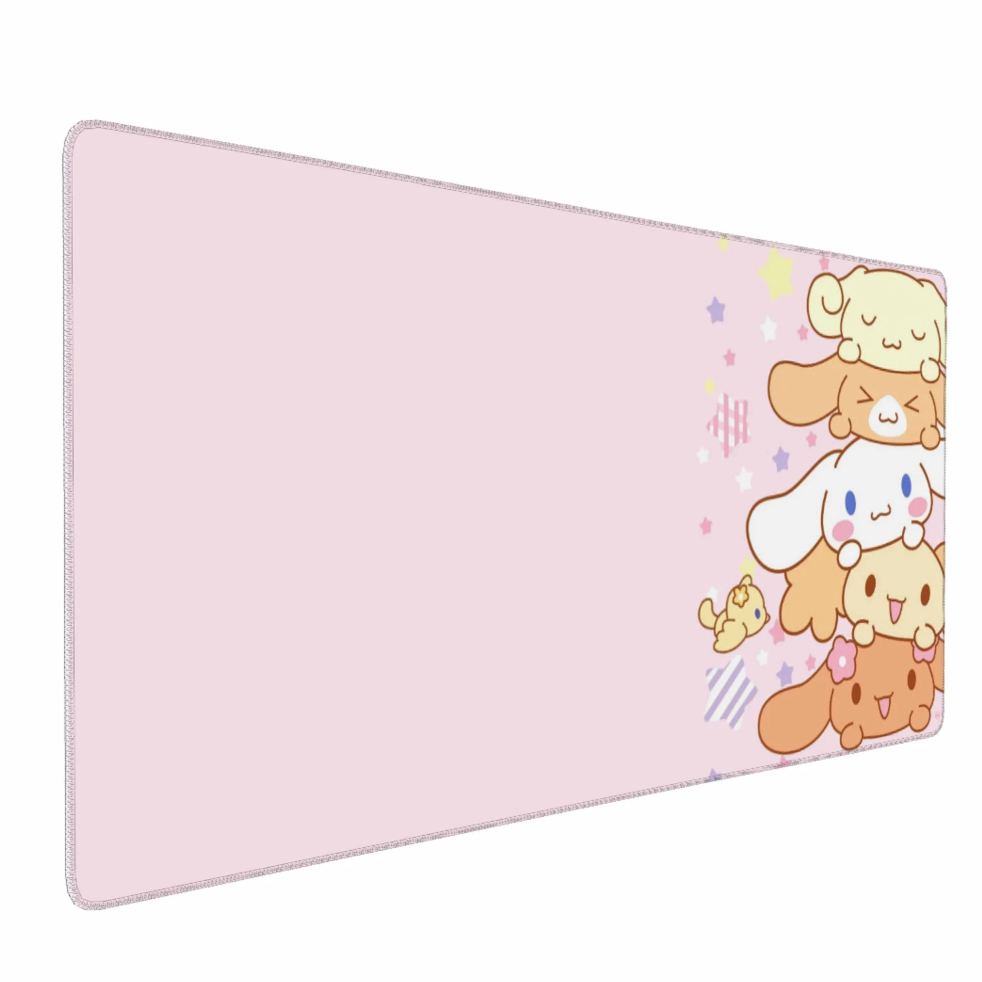 Różowa kawaii dziewczęca urocza gamingowa podkładka pod mysz, długa rozszerzona podkładka pod mysz XXL, bardzo duże podkładki na biurko, podkładka pod klawiaturę, do pracy, gry, biura, domu, 90 x 40