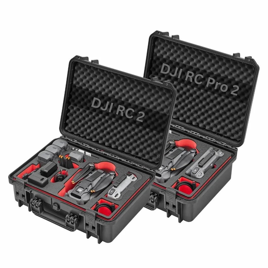 TOMcase Torba na drony „Travel Edition” dla DJI Mavic 4 Pro, Fly More/Creator Combo, z RC2/RC Pro 2 – Twarda obudowa, wodoodporny eko-pokrowiec – Wyprodukowano w Niemczech