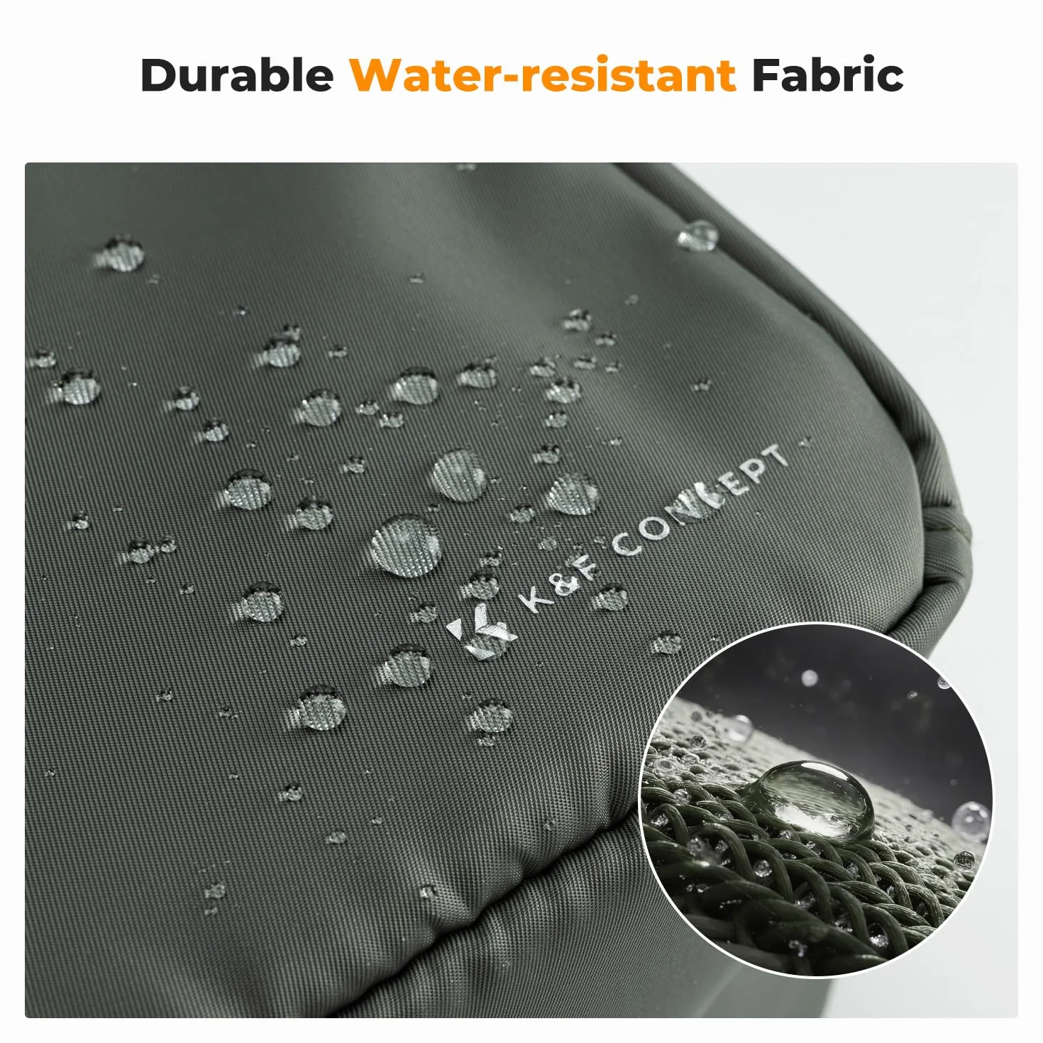 K&F CONCEPT Torba na aparat fotograficzny dla fotografów wodoodporny plecak na aparat fotograficzny laptop dla mężczyzn kobiet, ZIELONY, M, Formalny K&F Concept