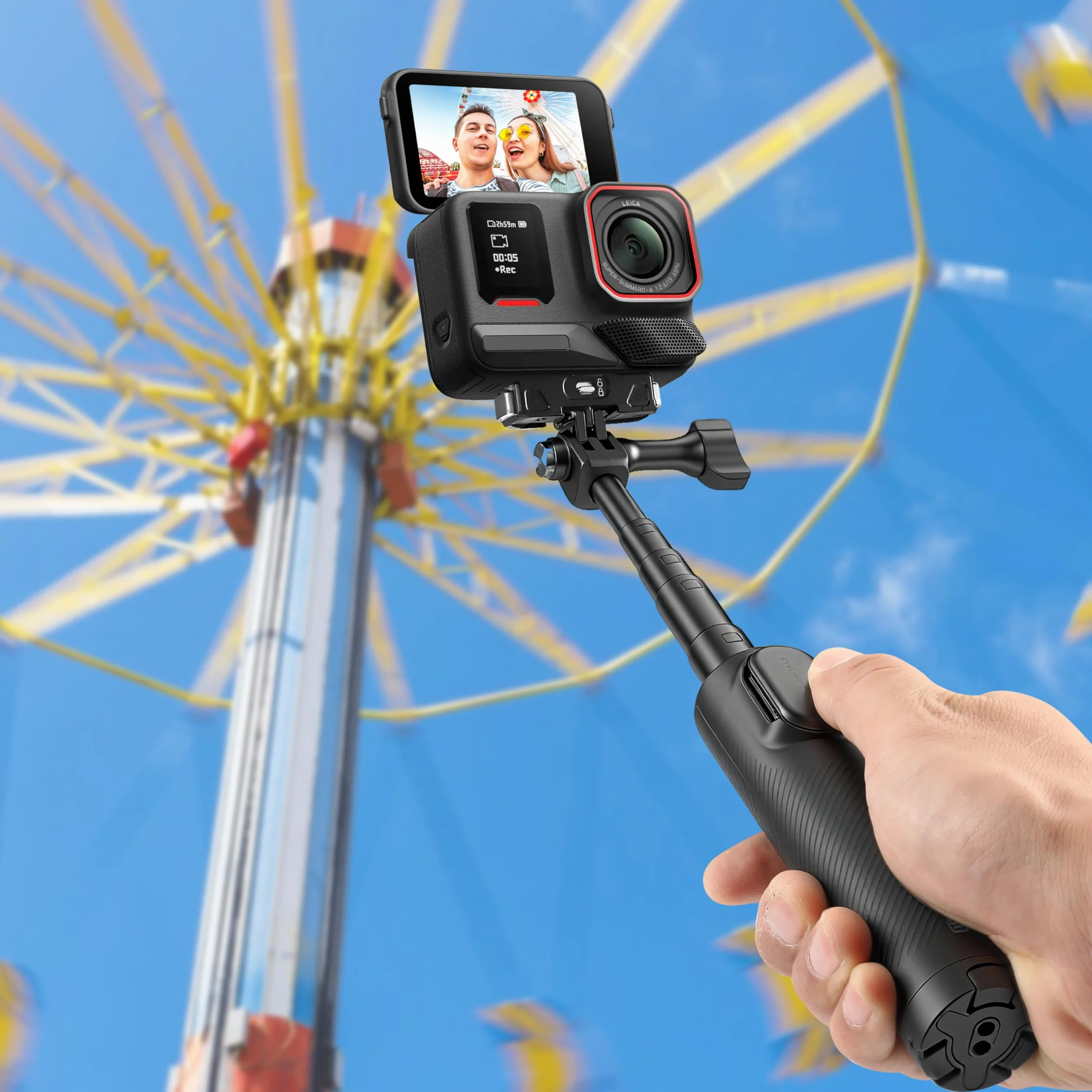 Torba transportowa na akcesoria do Insta360 ACE Pro/Ace Pro 2 Xplorer Grip Kit, torba na zdjęcia podróżne do Insta 360 Multi Mount/kijek do selfie 114 cm