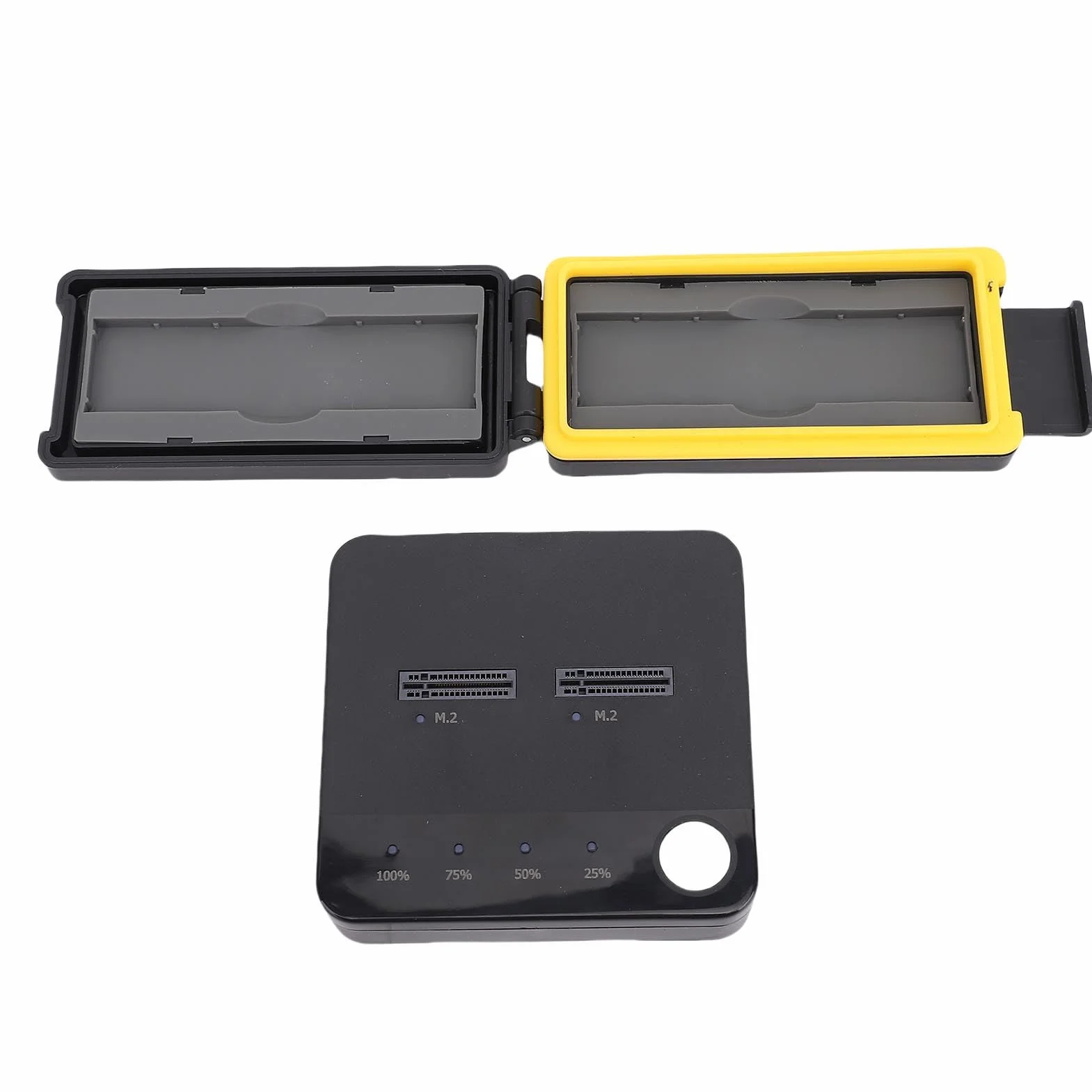 Luocute 20 Gb / S NVME SSD Duplicator, Dual Bays M.2 Deplicator Dysk Twardy, Zasilany USB C, Zoptymalizowane Chłodzenie, Przenośne i Praktyczne, Wsparcia, OS X, do Klonowania i
