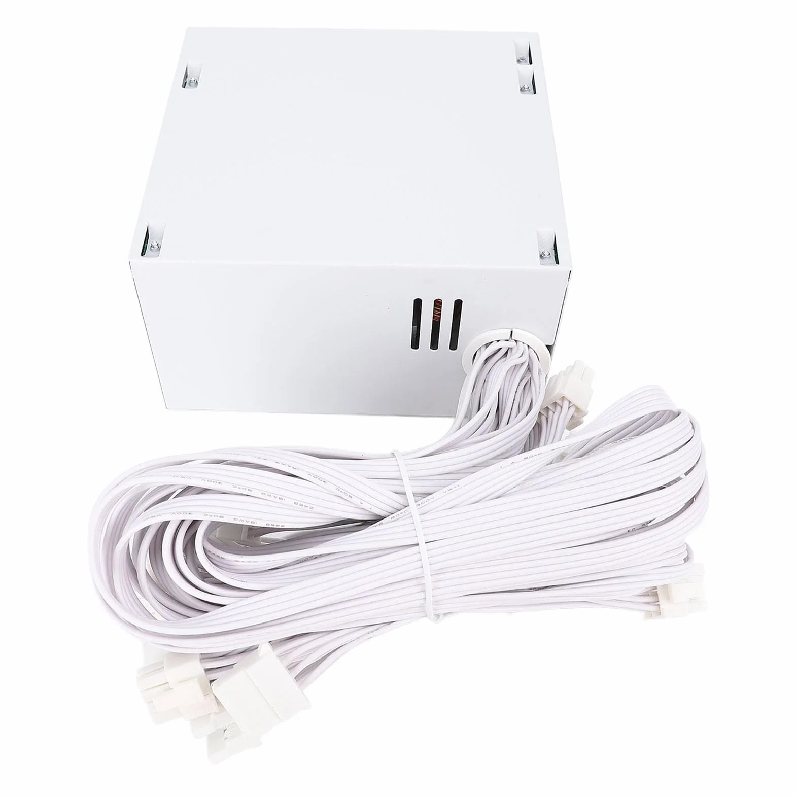 Zasilacz komputerowy Glomora 700 W, zasilacz ATX z cichym wentylatorem 120 mm, aktywny biały zasilacz stacjonarny do komputera do gier