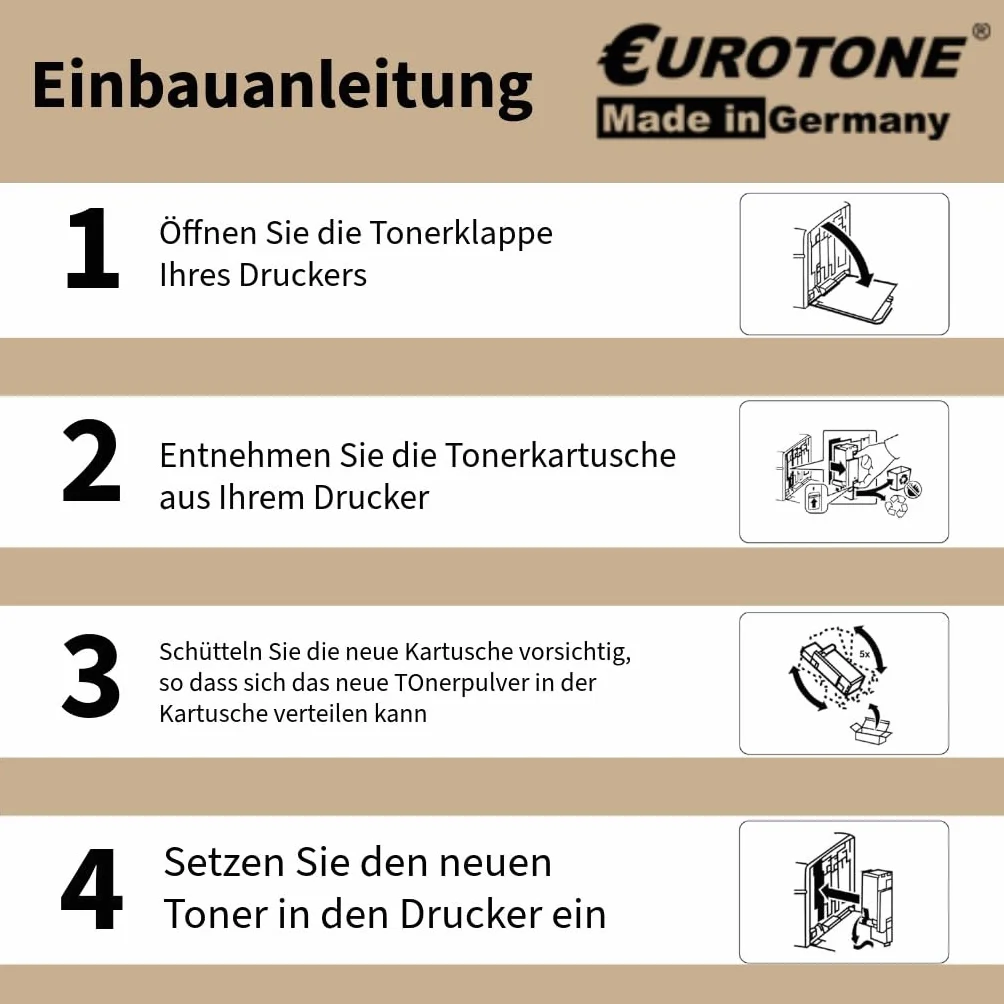 Eurotone Toner kompatybilny z Ricoh Aficio SPC250 SPC260 SPC261 zastępuje 407543 Black Black o 25% większej wydajności