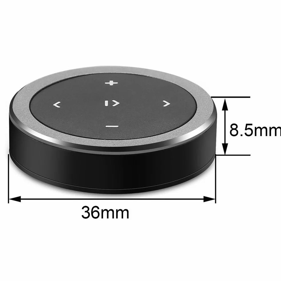 Uniwersalny Pilot Zdalnego Sterowania Bluetooth 4.0 Klawisze Multimedialne na Kierownicę Samochodową