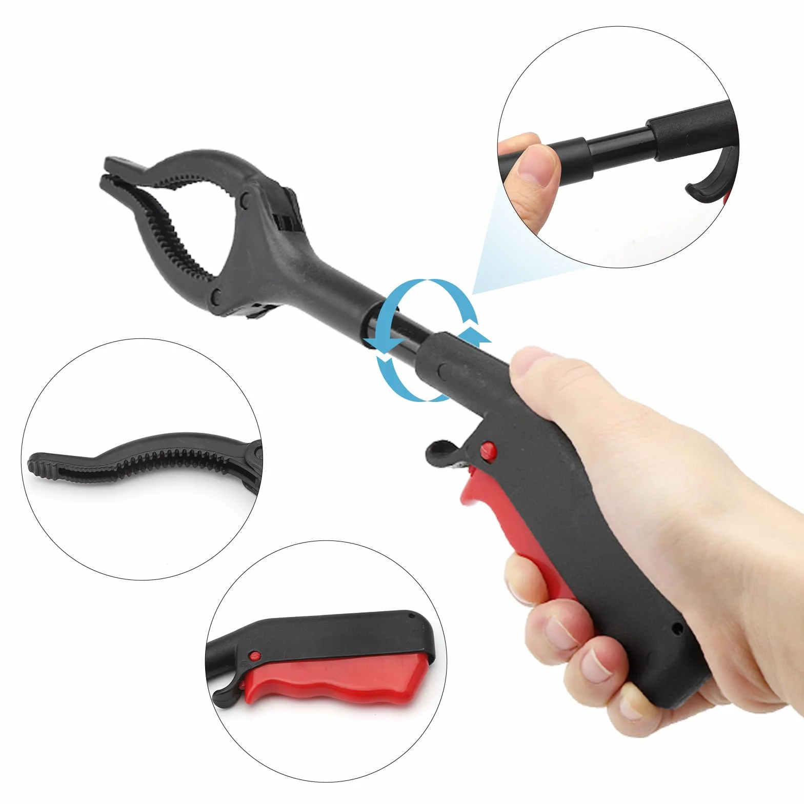 Chwytaki dla seniorów z Dot Glove 30 cm krótki chwytak do śmieci