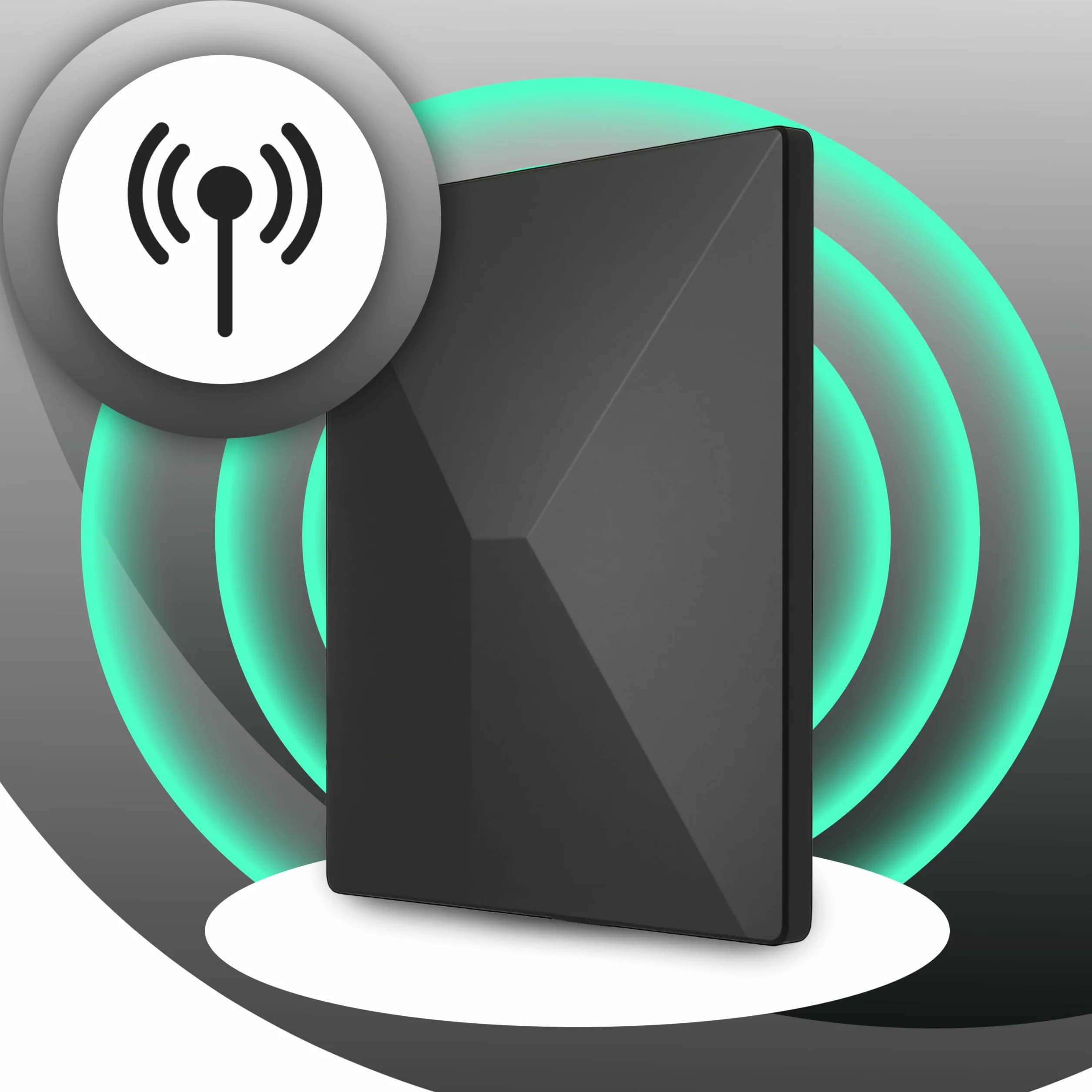 Retoo Antena DVB-T/DVB-T2 ze wzmacniaczem 35 dB, antena wewnętrzna do użytku wewnątrz i na zewnątrz, kabel 5m, odbiór 360°, antena TV do telewizora, dekodera i radia, UHF/VHF/FM, zasilanie DC 5 V