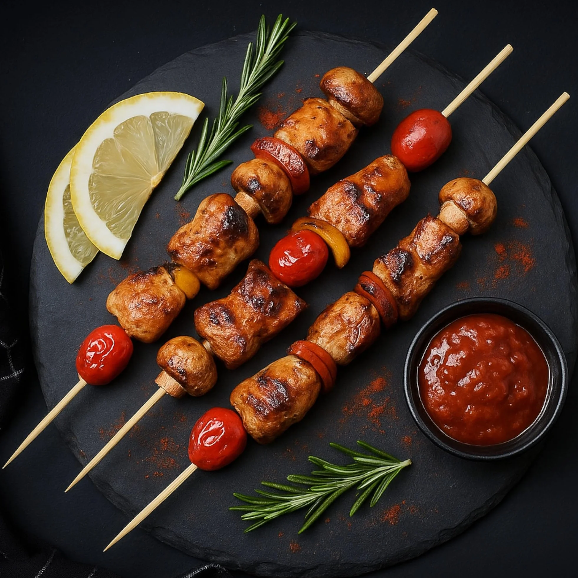 MIJOMA Szpikulce do szaszłyków, drewniane rożny ze stabilnego drewna bambusowego, jednostronne ostrze, do BBQ, koktajli, kebabów, na imprezy i imprezy grillowe (200, 30 cm)