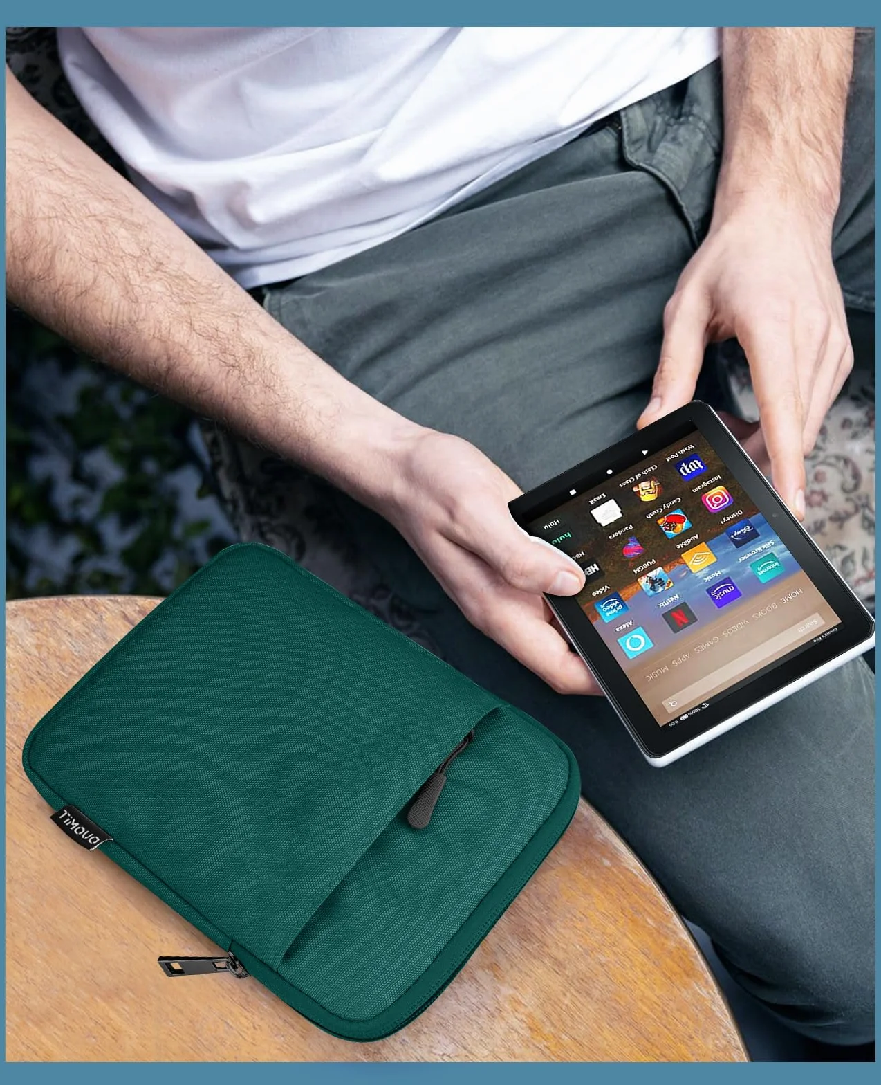 TiMOVO 6-7 cali etui ochronne do nowego Kindle Paperwhite/Colorsoft Signature Edition, pokrowiec ochronny pokrowiec do czytnika e-booków Kindle / Oasis, ciemnozielony