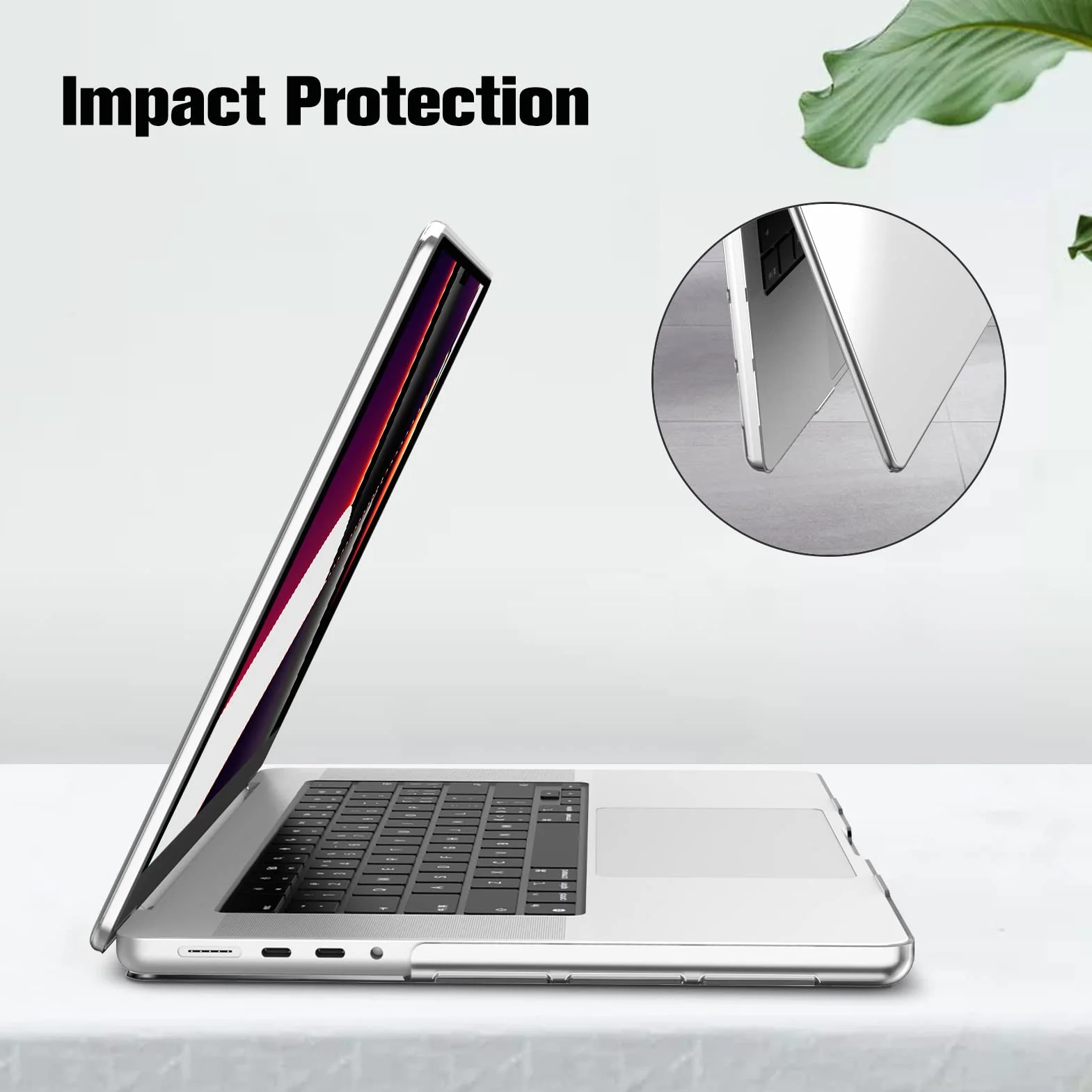 Fintie Etui kompatybilne z MacBook Pro 16 (2026-2021) M5 M4 M3 M2 M1 Pro/Max A3428 A3429 A3186 A3403 A2991 A2780 A2485, ultracienkie, twarde etui ochronne kompatybilne z MacBook Pro 16, przezroczyste