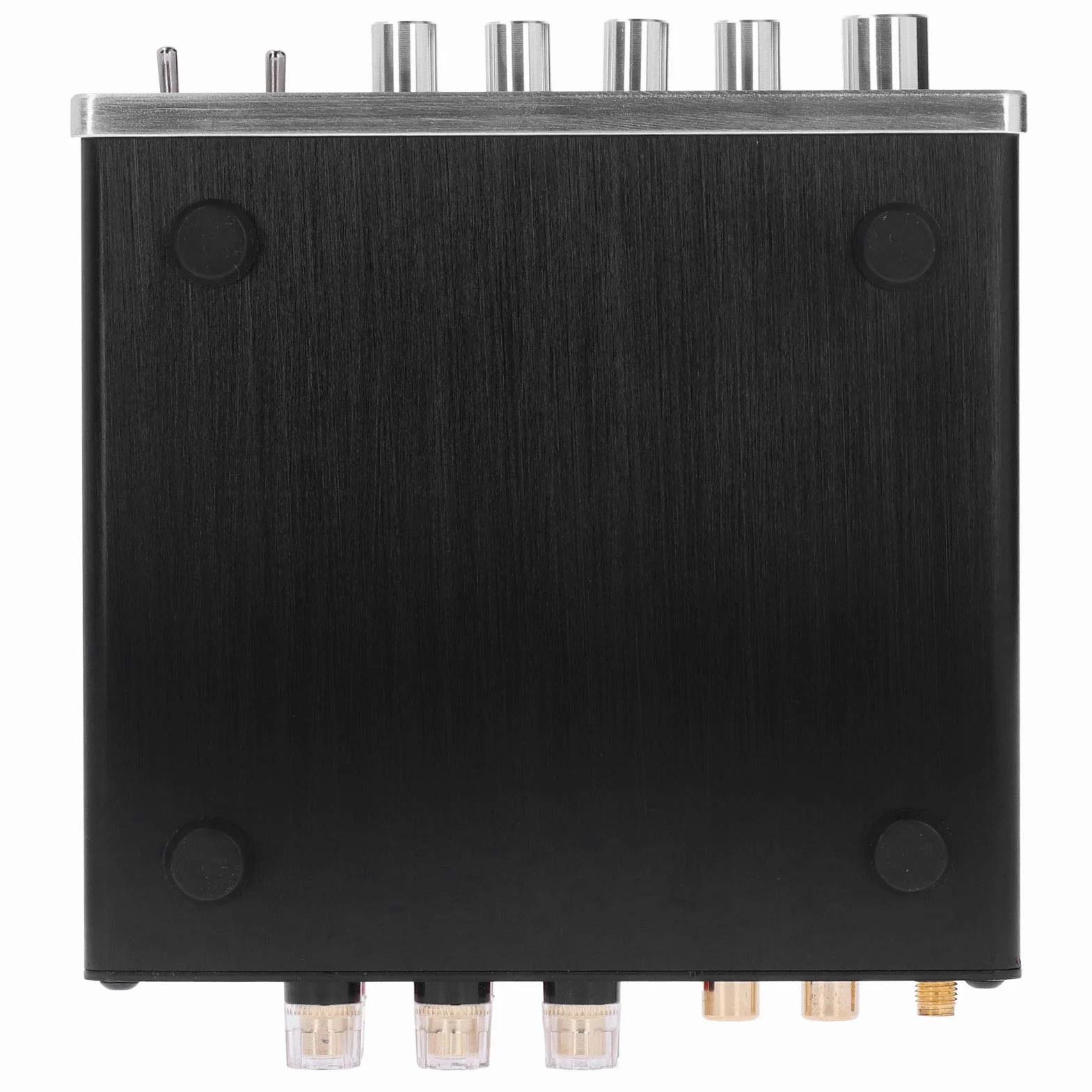 FTVOGUE Wzmacniacz Cyfrowy Wzmacniacz Audio Stereo ze Stopu Aluminium 100 W DC 12 V do 24 V 20 Hz do 20 KHz 4 8 Omów z anteną Domowego Systemu Odtwarzaczy Muzycznych