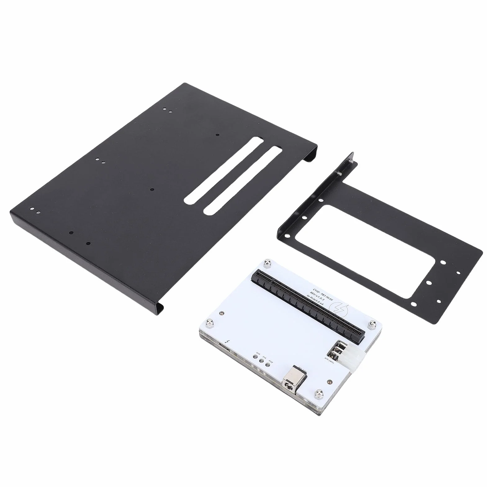 Generic Zewnętrzna Stacja Dokująca do Karty Graficznej Tryb Autonomiczny Gniazdo PCIE 16X Pasuje do Interfejsu 3 4 USB4 Przenośnych Konsol Gier, Entuzjastów Kart Dźwiękowych PCIE